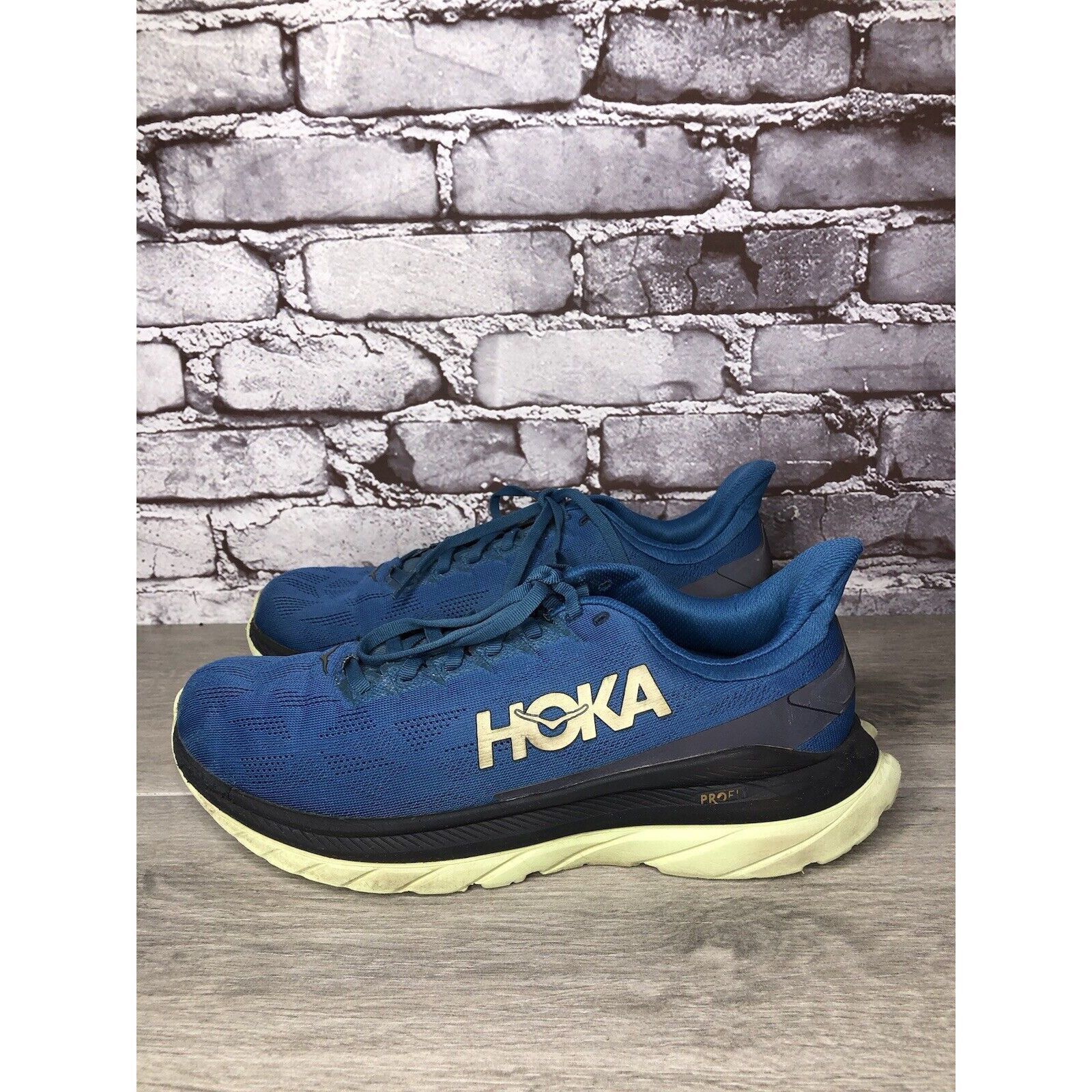 Hoka Hoka One One Mach 4 Blue Coral Synthetic Lace Up Running Sho Size US 9.5 / EU 42-43 - 3 Thumbnail