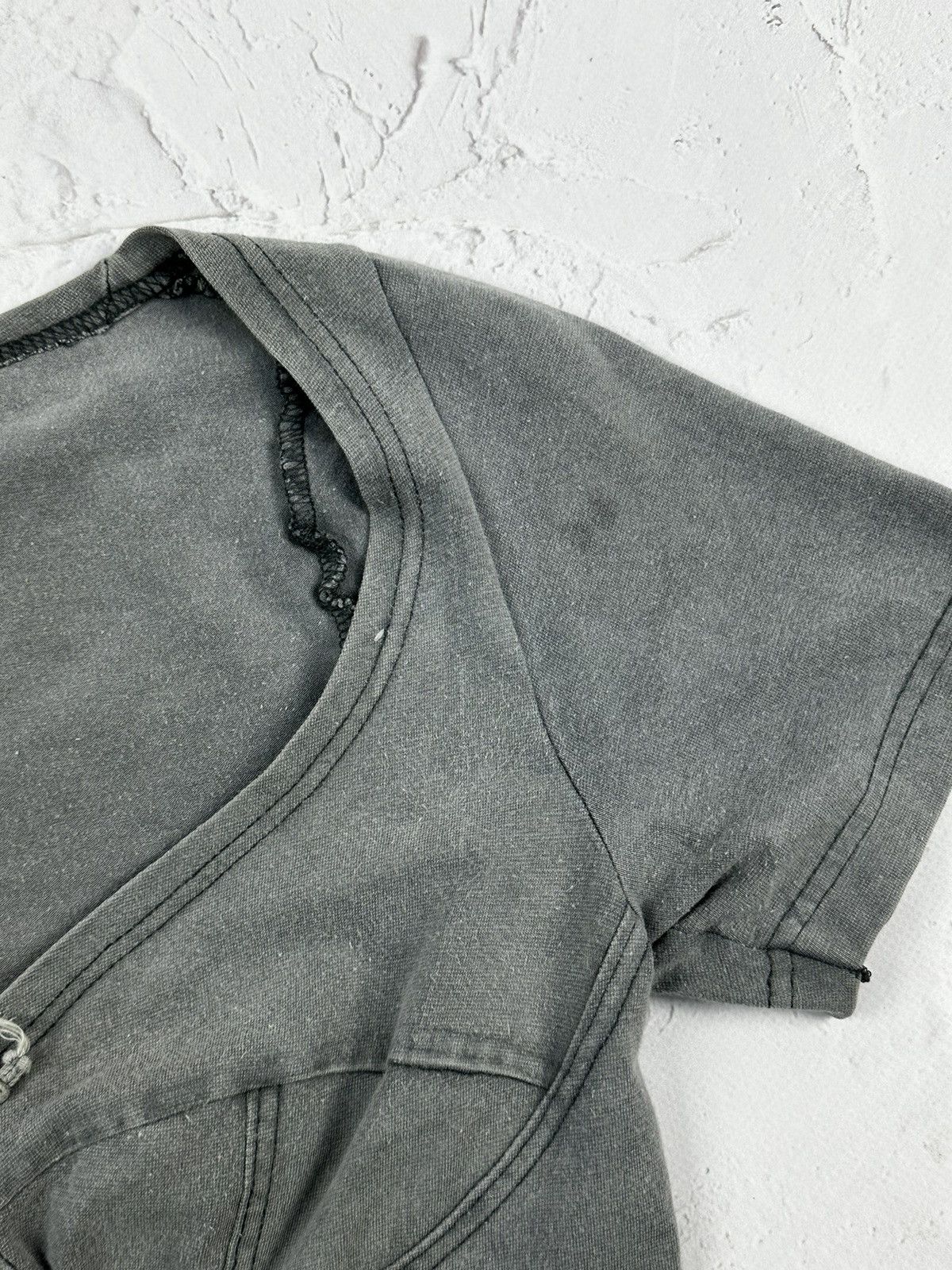 Japanese Brand × Vintage Vintage Short Sleeve Cropp Top Size S / US 4 / IT 40 - 4 Thumbnail