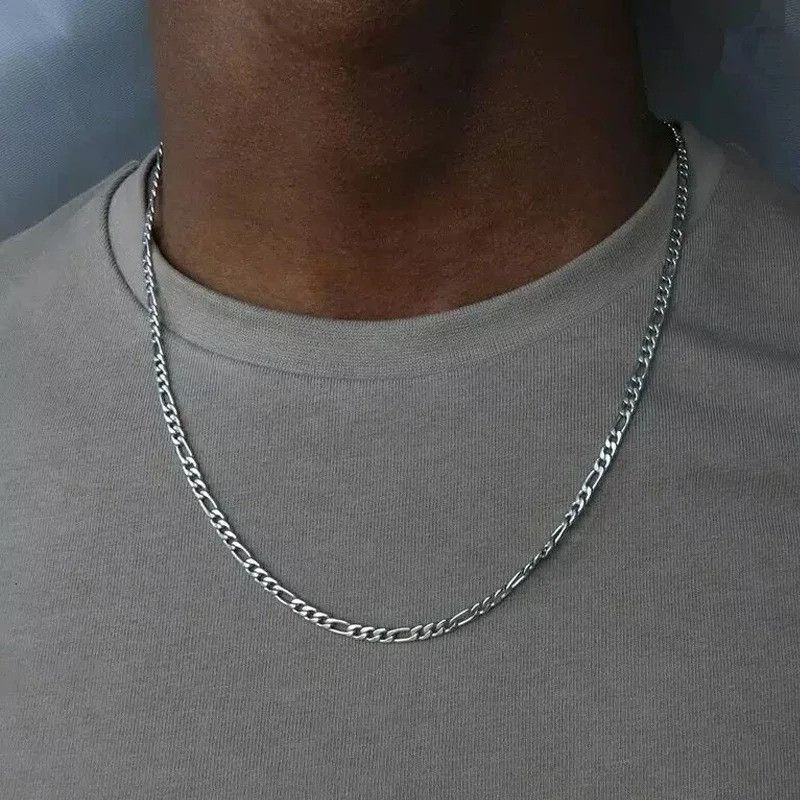 Vintage 925 Silver 4mm Chain Necklace Size ONE SIZE - 1 Thumbnail