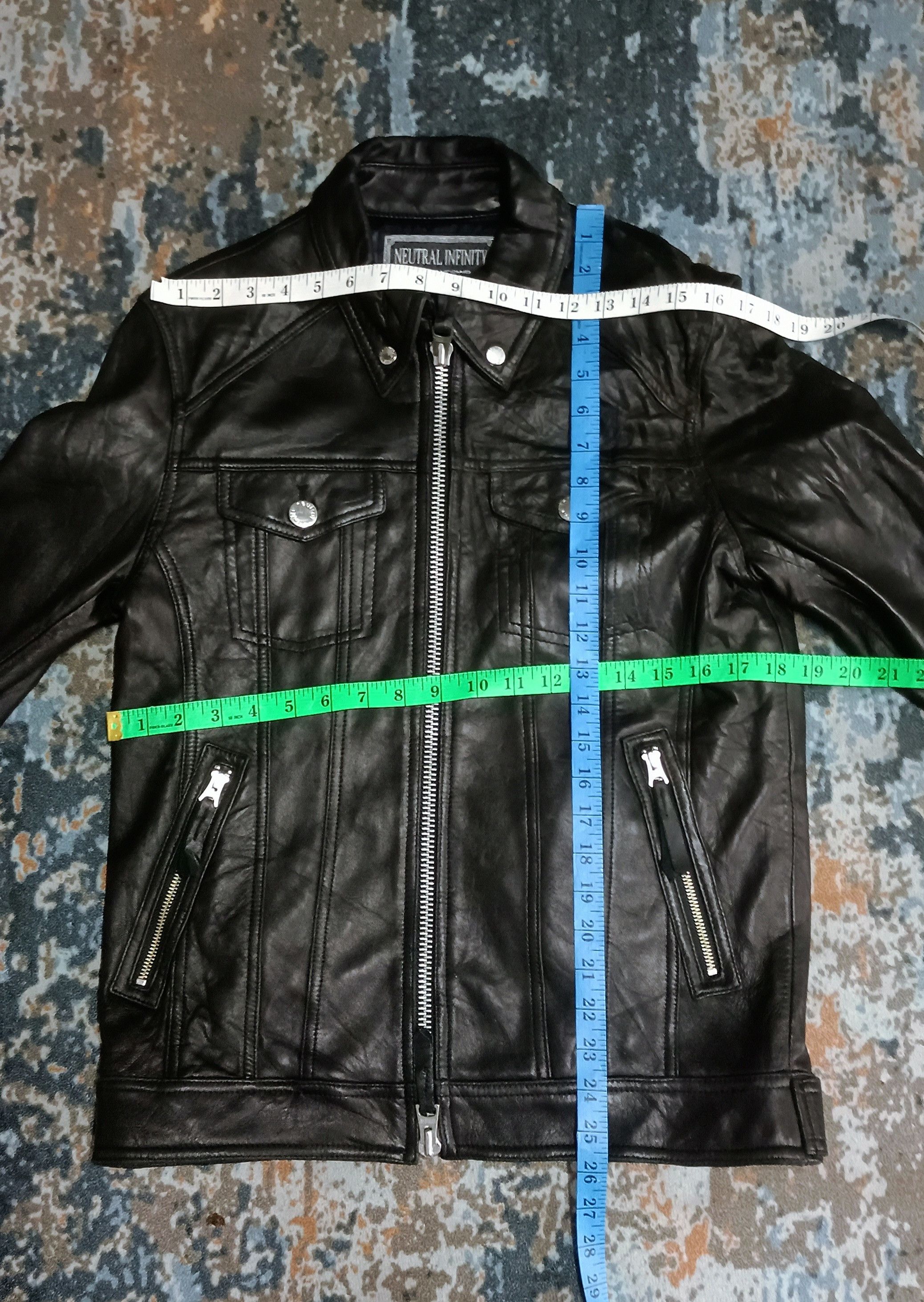Japanese Brand Neutral Infinity Learther Men Jacket Size US M / EU 48-50 / 2 - 15 Thumbnail