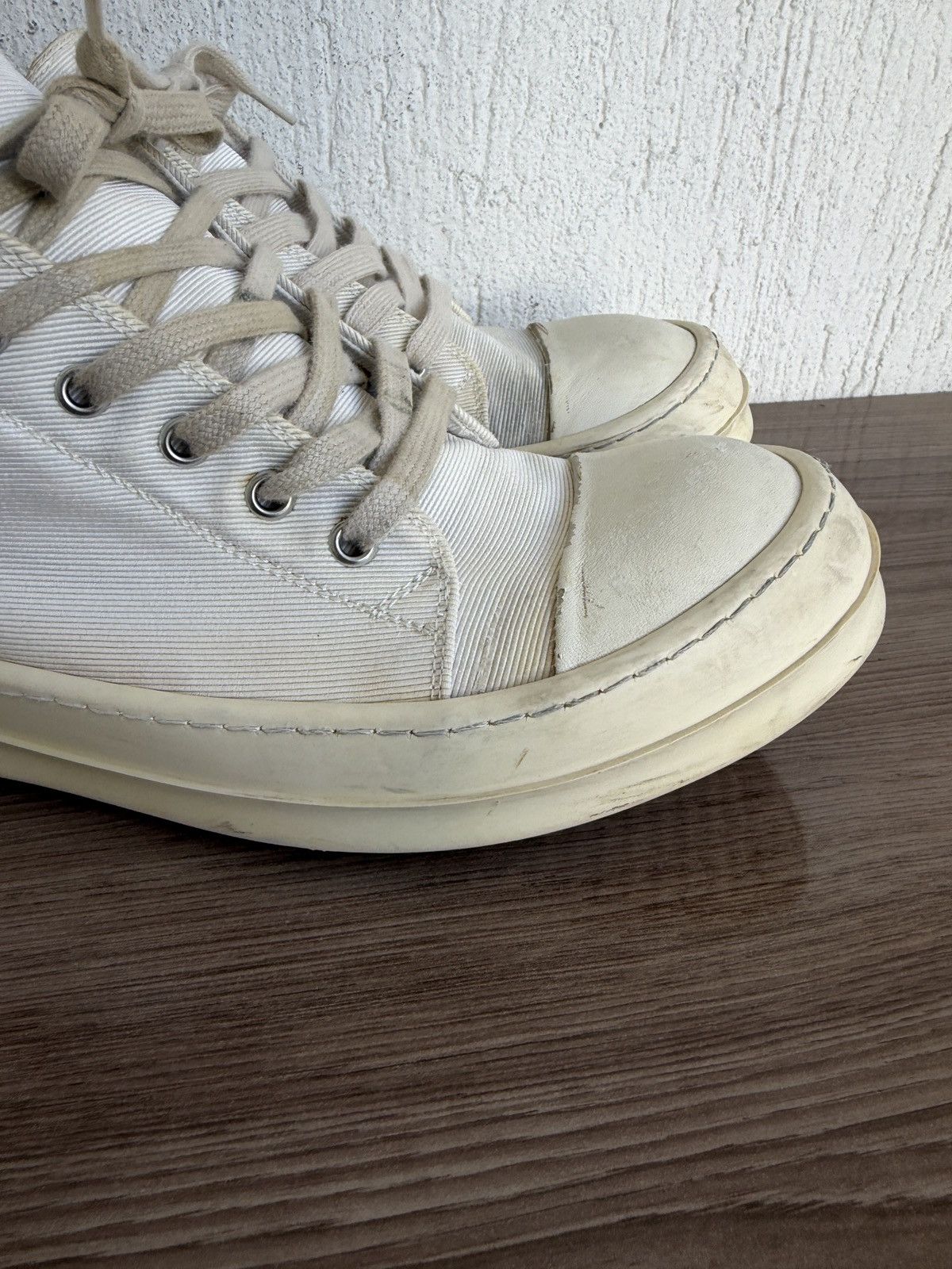 Rick Owens Drkshdw Khaki canvas ramones Size US 8 / EU 41 - 8 Thumbnail