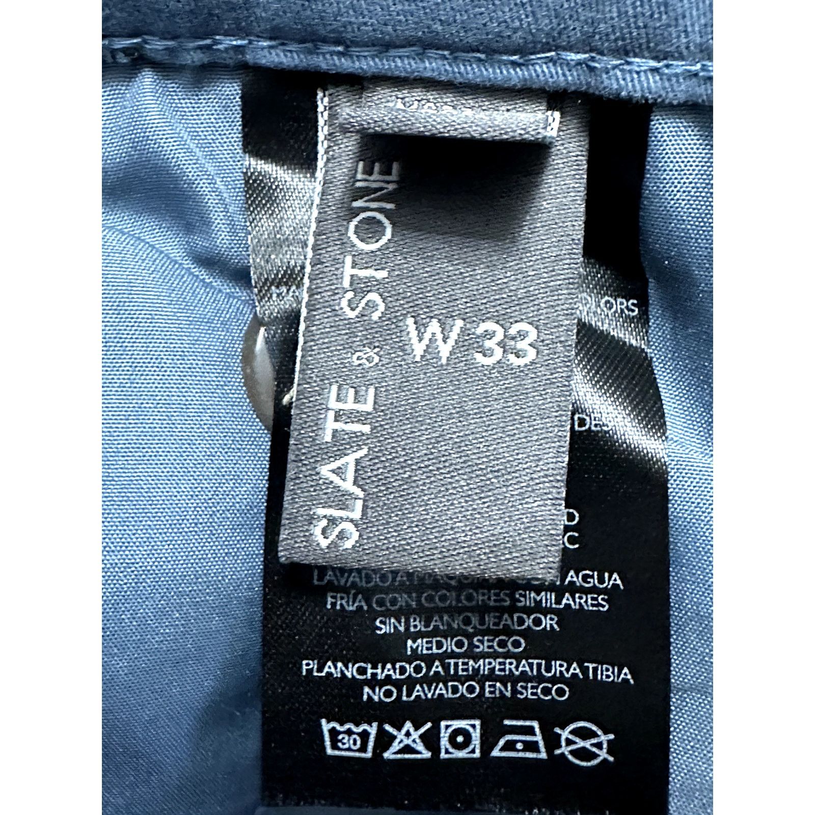Slate & Stone Slate & Stone Palm Tree Short Twill Blue Black Men's 33 NWOT Size US 33 - 9 Thumbnail