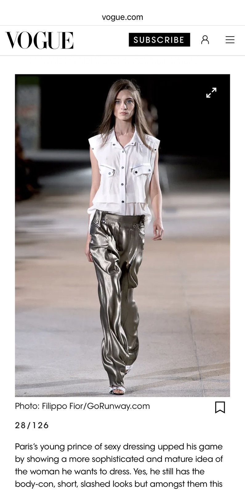 Anthony Vaccarello ARCHIVE Anthony Vaccarello Metallic Runway Pants Size 28" / US 6 / IT 42 - 12 Thumbnail