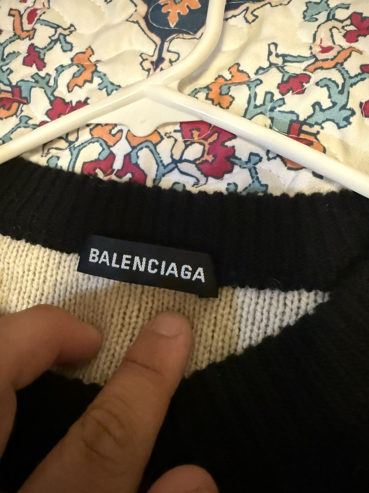 Balenciaga Balenciaga Allover logo sweater Size US M / EU 48-50 / 2 - 6 Thumbnail