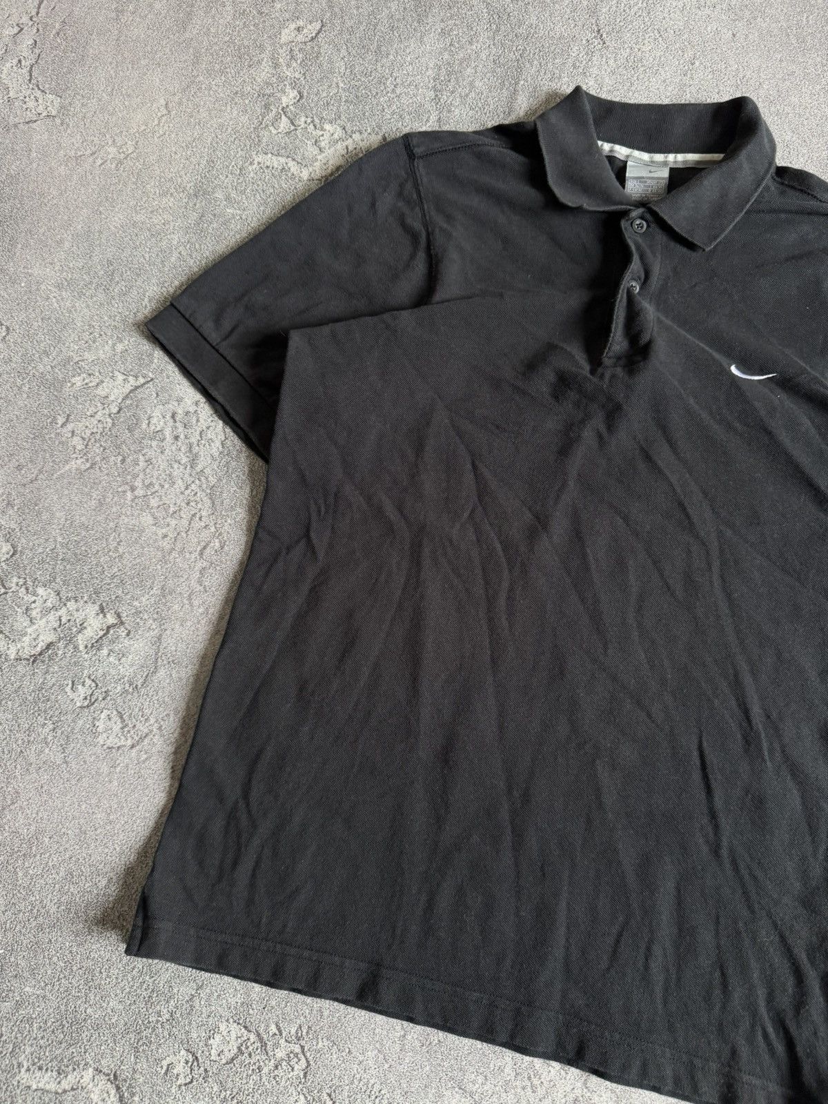 Nike × Vintage Nike S black basic polo tee T-shirt swoosh vintage Size US S / EU 44-46 / 1 - 8 Thumbnail
