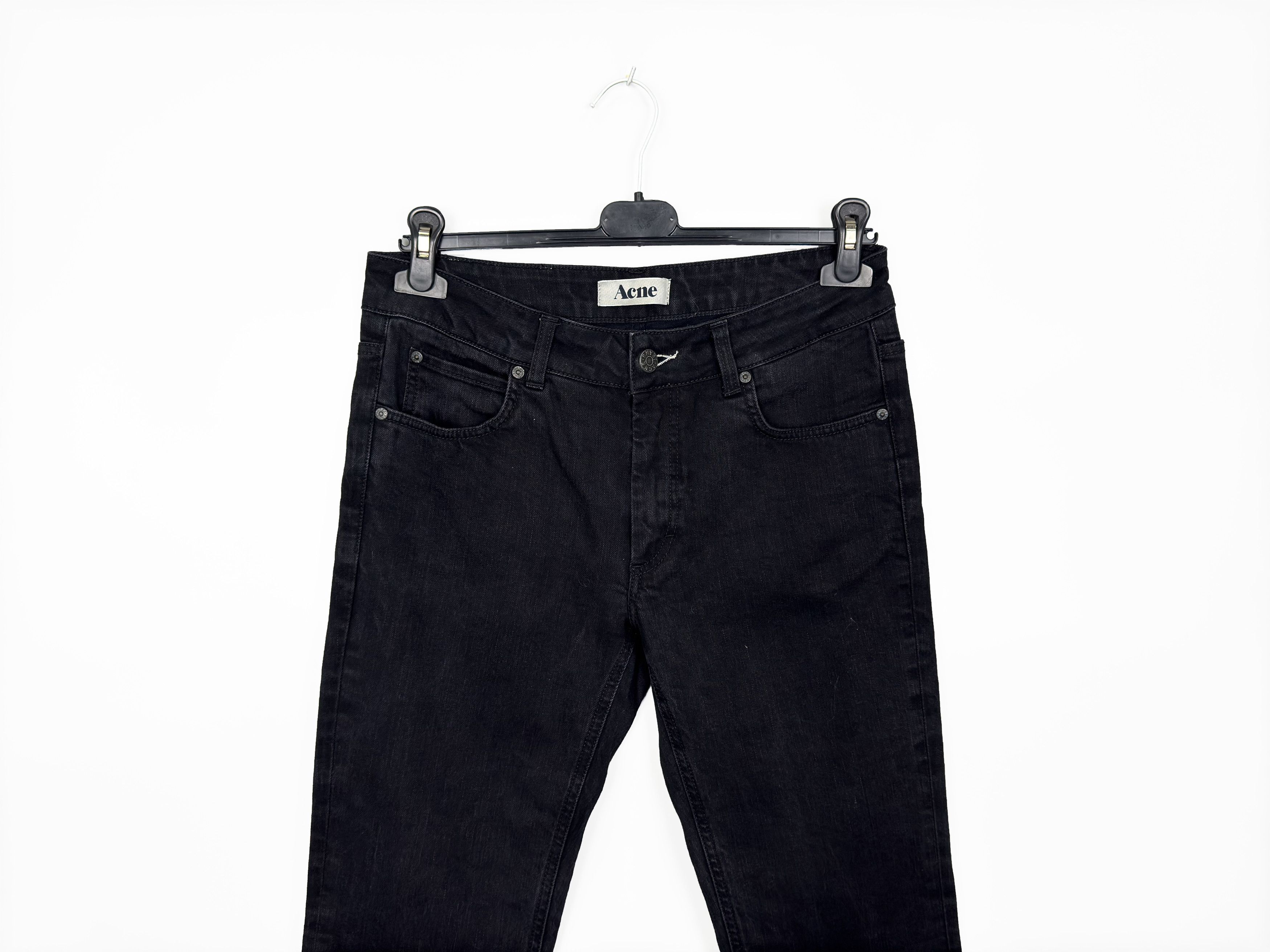 Acne Studios ACNE Hex Cash Black Denim Jeans W31 L32 Size US 31 - 2 Thumbnail