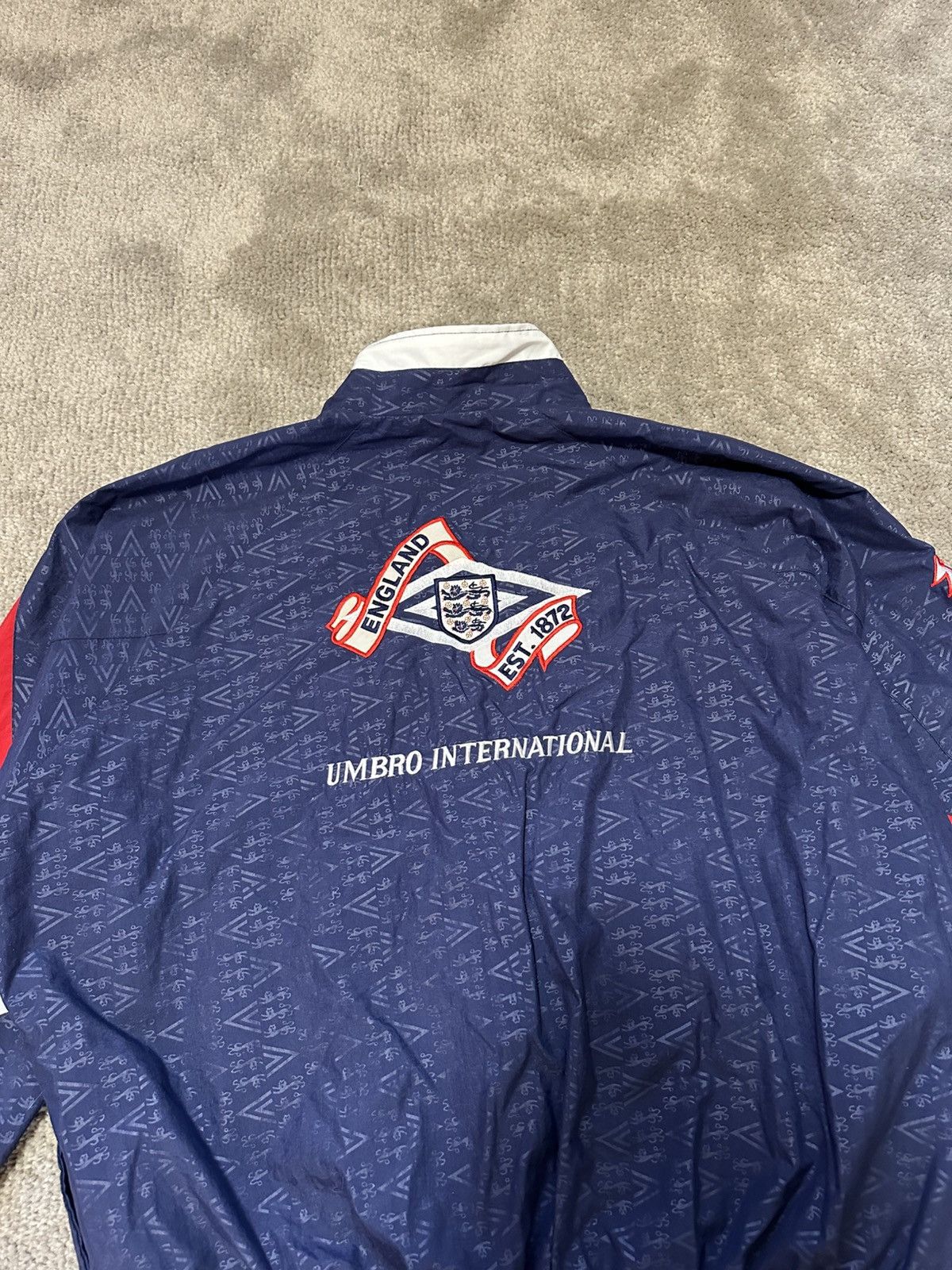 England National Team Football Training Jacket 1990