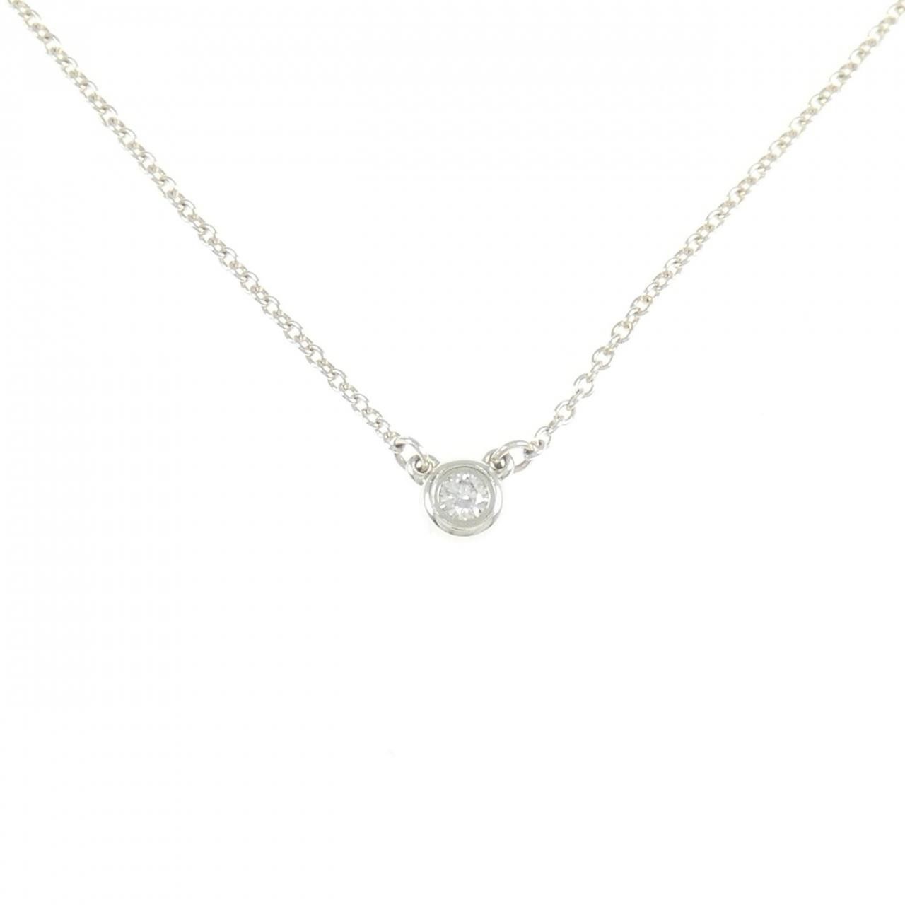 Tiffany & Co. Tiffany By the Yard 925 Silver Diamond Necklace Metal Necklace DUTY FREE for USA