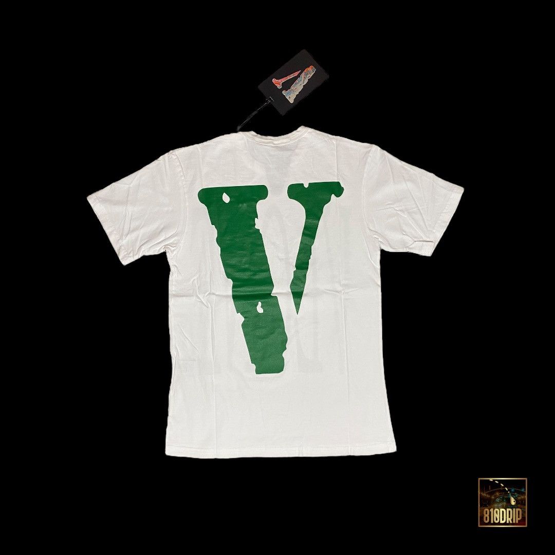 Vlone Vlone Green Staple Tee White (XL) Size US XL / EU 56 / 4 - 2 Thumbnail
