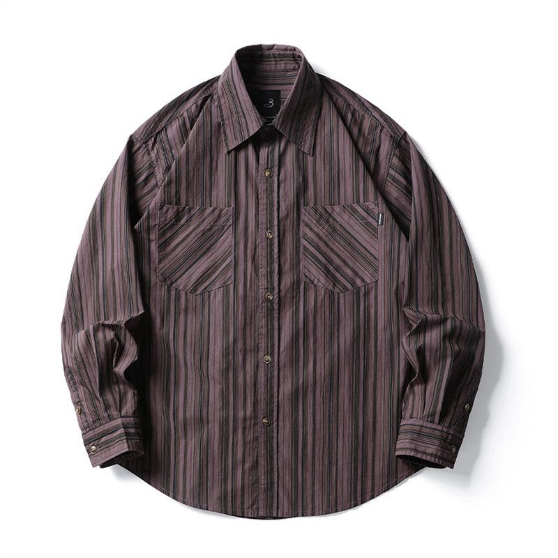 Vintage Men's casual loose retro Japanese lapel shirt Size US M / EU 48-50 / 2 - 1 Thumbnail