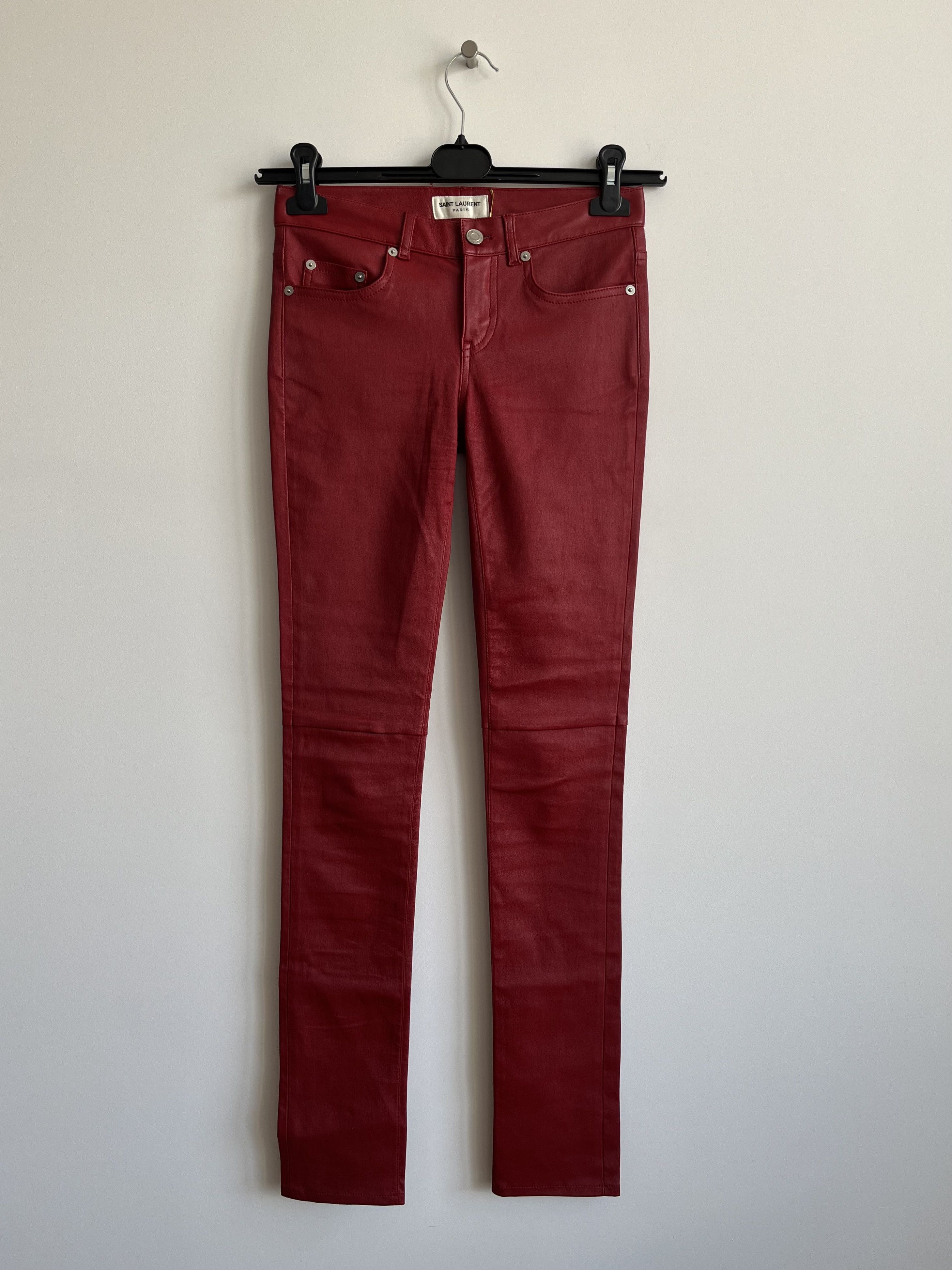 Hedi Slimane Leather Pants | Grailed