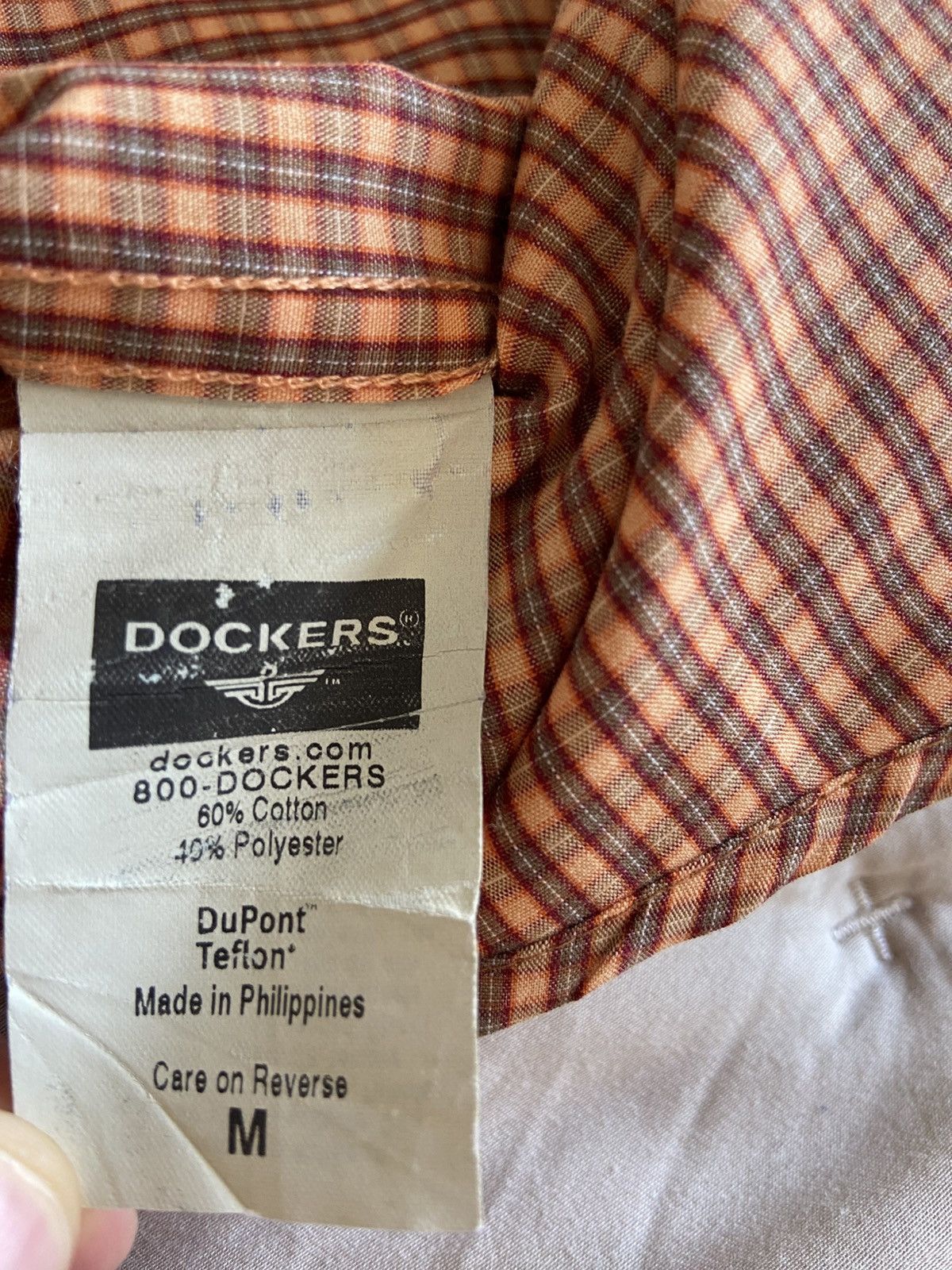 Dockers Dockers Short Sleeve Button Down Vintage Orange Size US M / EU 48-50 / 2 - 4 Thumbnail