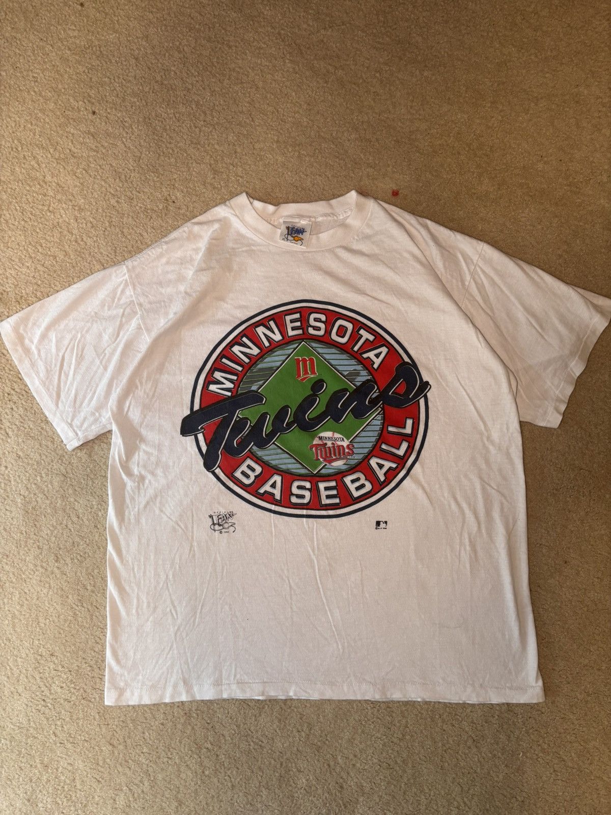 MLB Minnesota Twins 1992 Baseball MLB T-shirt Mens Sz XL Size US XL / EU 56 / 4 - 1 Thumbnail