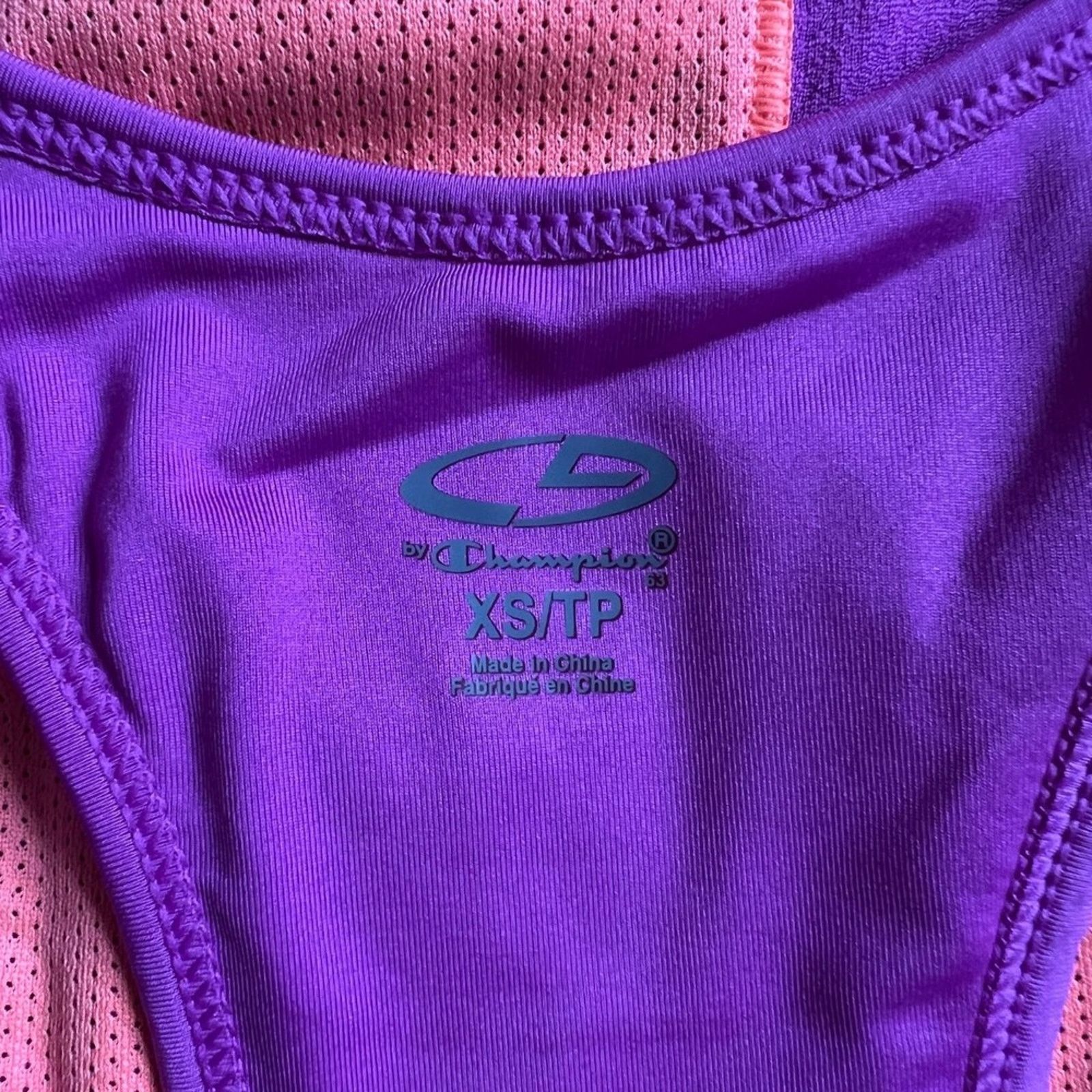 Champion Champion Duo Dry Max Fuschia/Peach Pink Tank Top, XS Size XS / US 0-2 / IT 36-38 - 4 Thumbnail