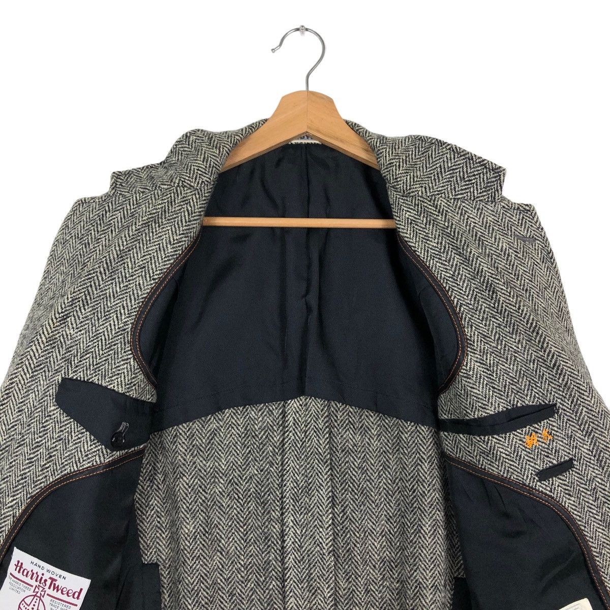 Harris Tweed 🔥Vintage Harris Tweed Wool Double Breast Jacket Herringbone Size US M / EU 48-50 / 2 - 11 Thumbnail