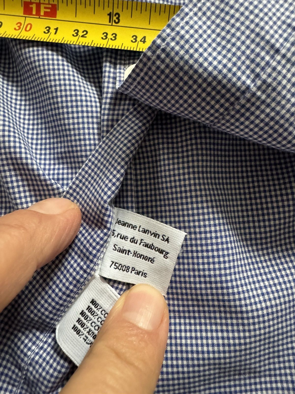 Lanvin LANVIN men shirt SEE REAL TAPE MEASUREMENTS IN PHOTOS Size US L / EU 52-54 / 3 - 7 Thumbnail