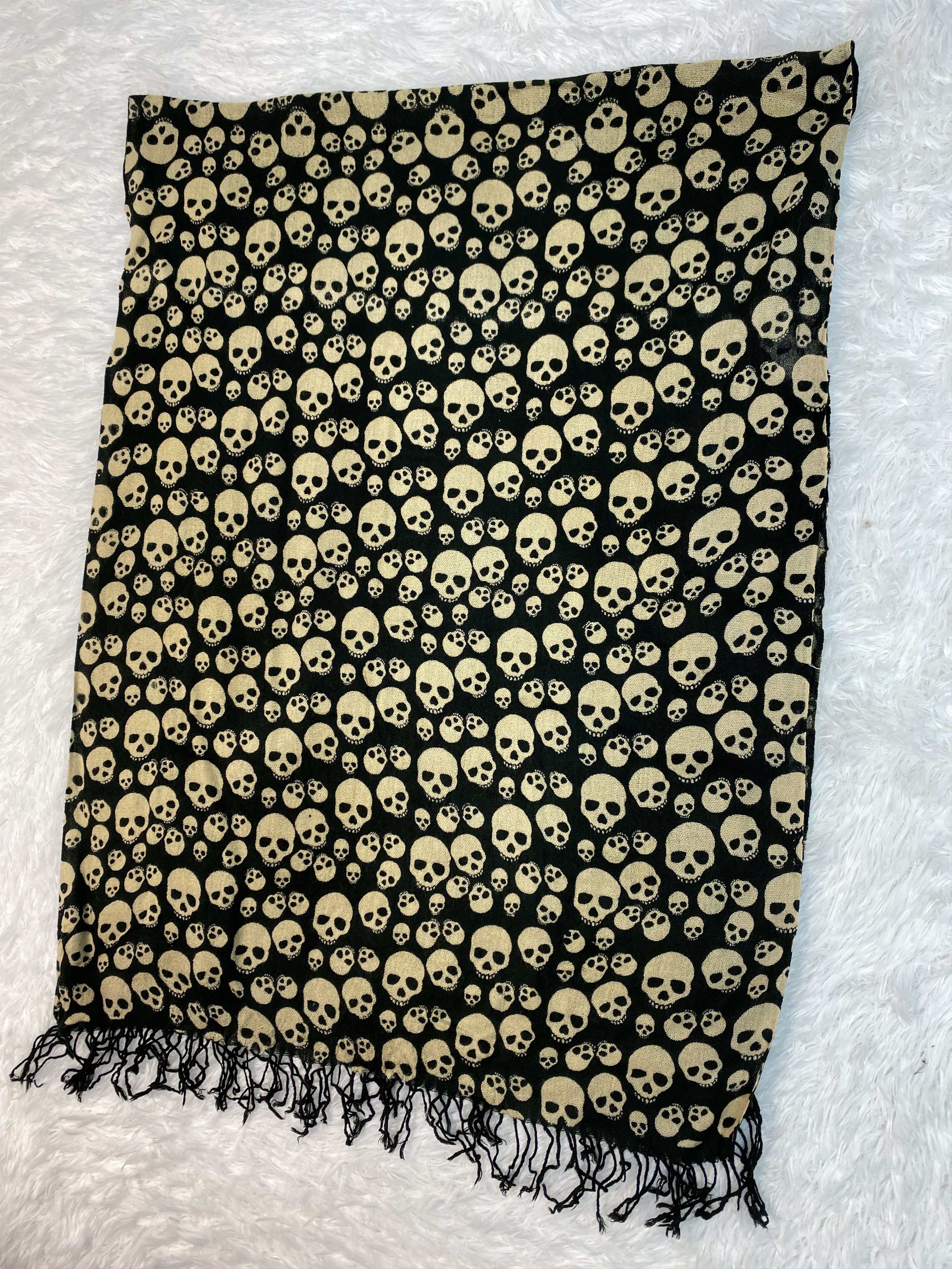 Vintage Vintage Skulls Scarf / Muffler Neckwear PM0171 Size ONE SIZE - 2 Thumbnail