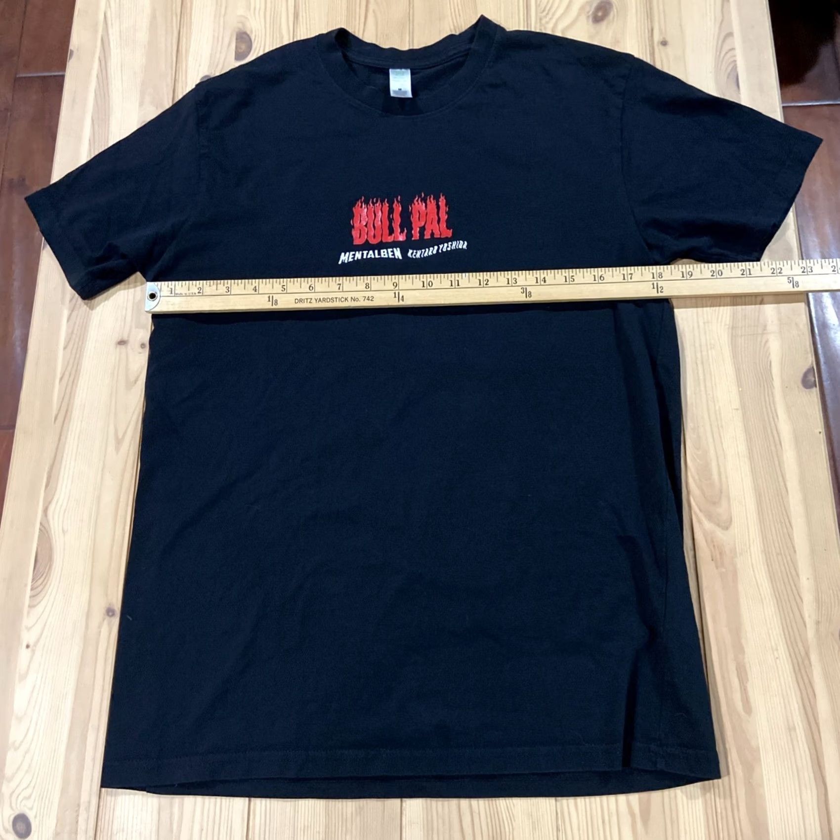 ALOHAS Bull Pal Mentalben Kentaro Yoshida T Shirt Aloha Beach Hawaiian Manly Style Surf Medium Mens Black Crew Neck Short Sleeve Graphic Tee Shirt M Size US M / EU 48-50 / 2 - 6 Thumbnail
