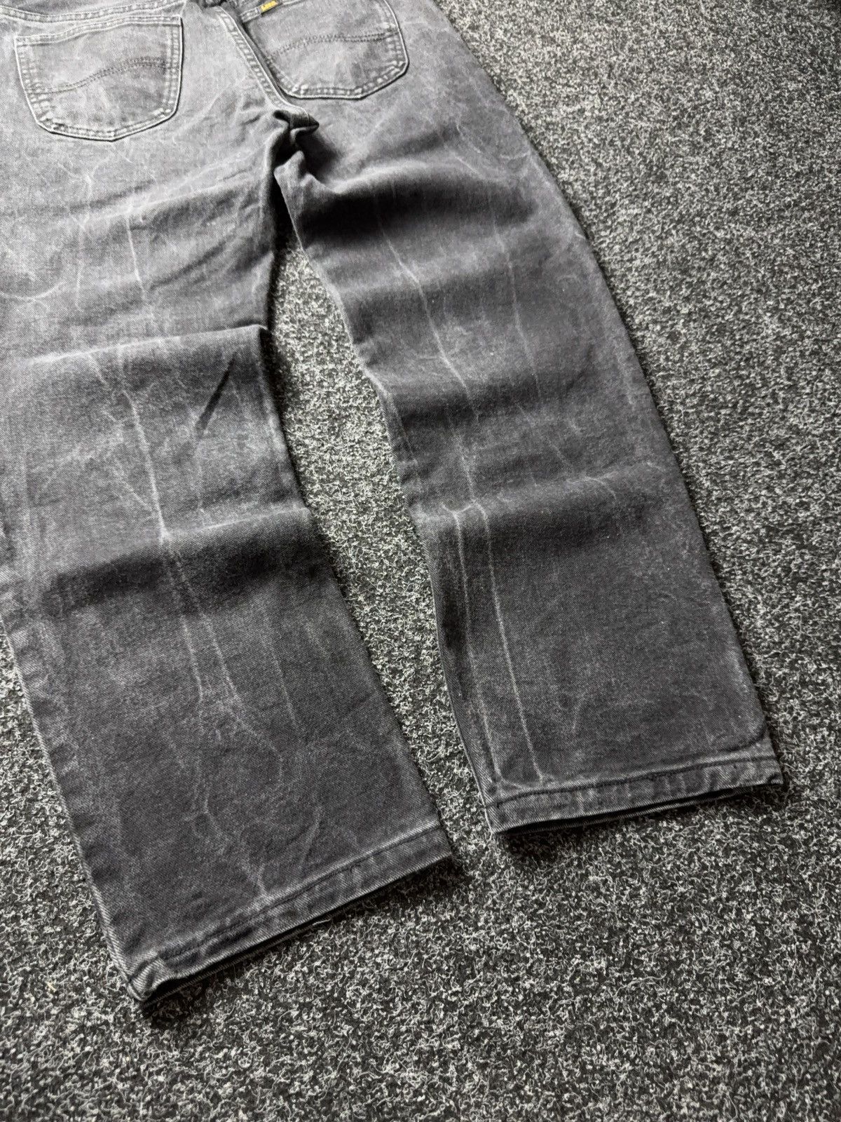 Lee Vintage 00s USA Lee Black Jeans Straight Fit Y2K Faded Size US 31 - 16 Thumbnail