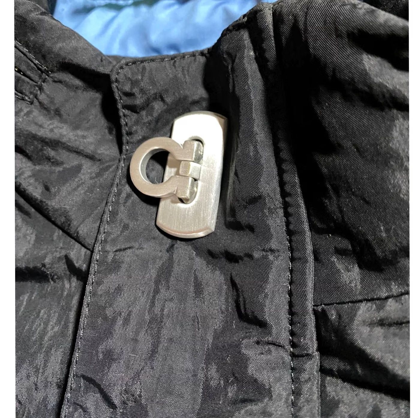 Salvatore Ferragamo Salvatore Ferragamo Goose Down Puff Jacket Black Men's L Nylon Jacket Size US L / EU 52-54 / 3 - 5 Thumbnail