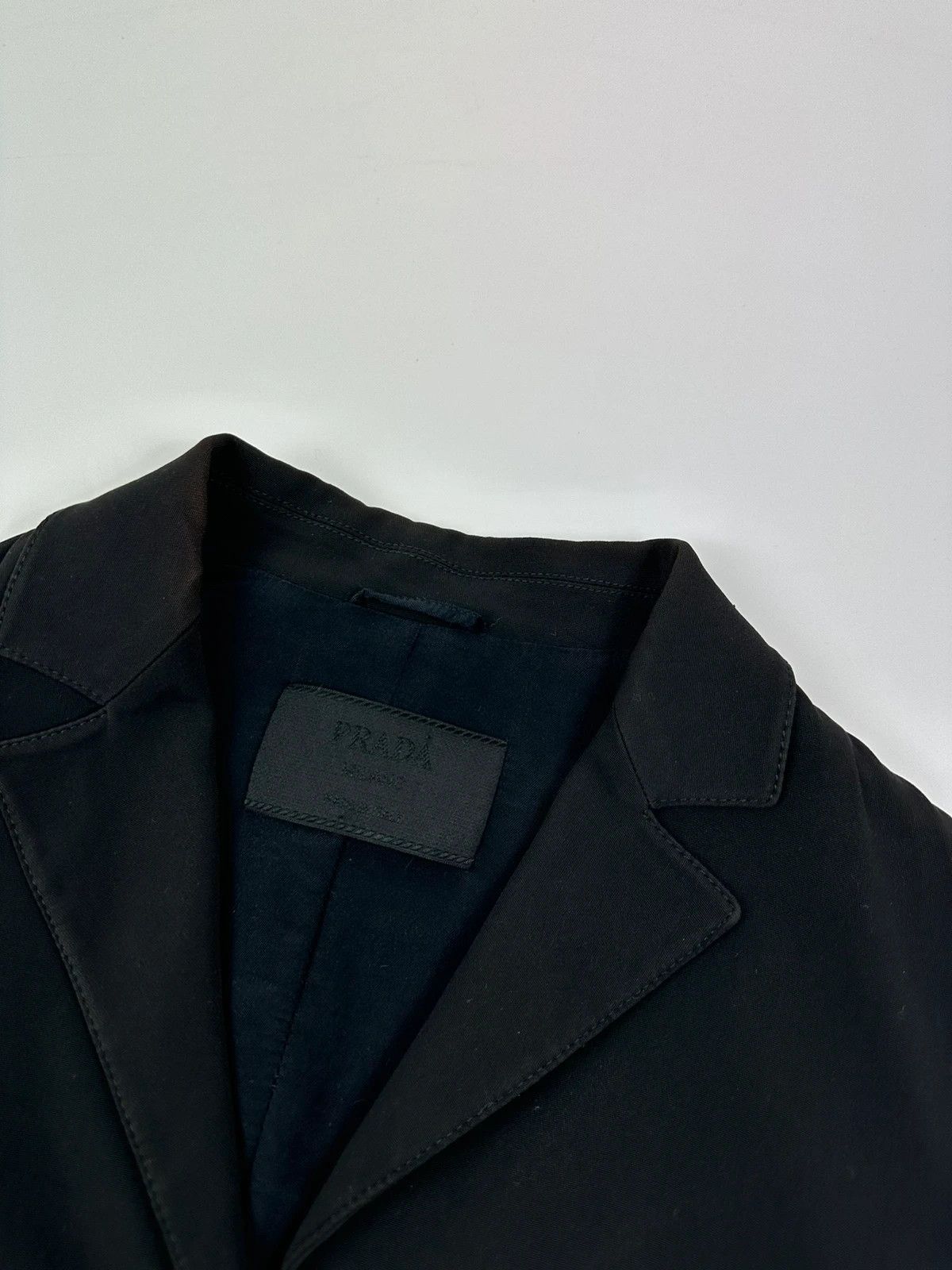 Prada Prada Milano SS1998 Black Blazer Jacket Size S / US 4 / IT 40 - 8 Thumbnail