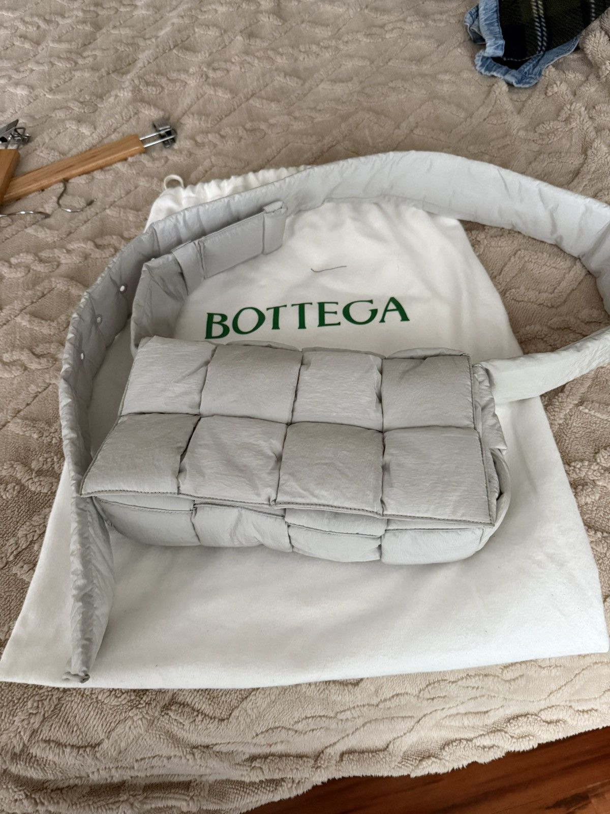 Bottega Veneta Padded Tech Cassette Gray Grey Size ONE SIZE - 2 Thumbnail