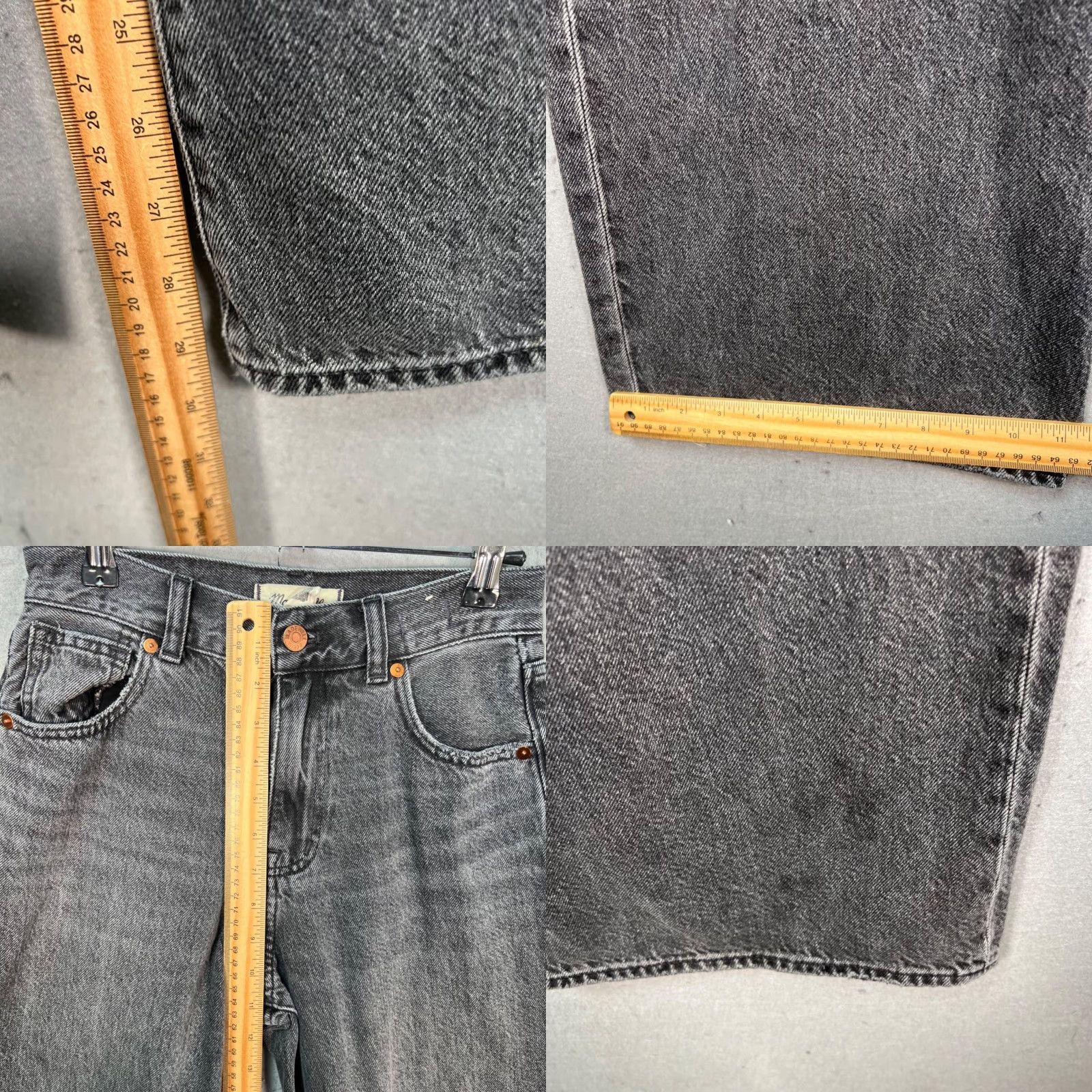 Madewell Madewell Womens Size 24 Superwide Leg Gray Denim Jeans Shirt? Size 42" / US 20 - 8 Thumbnail