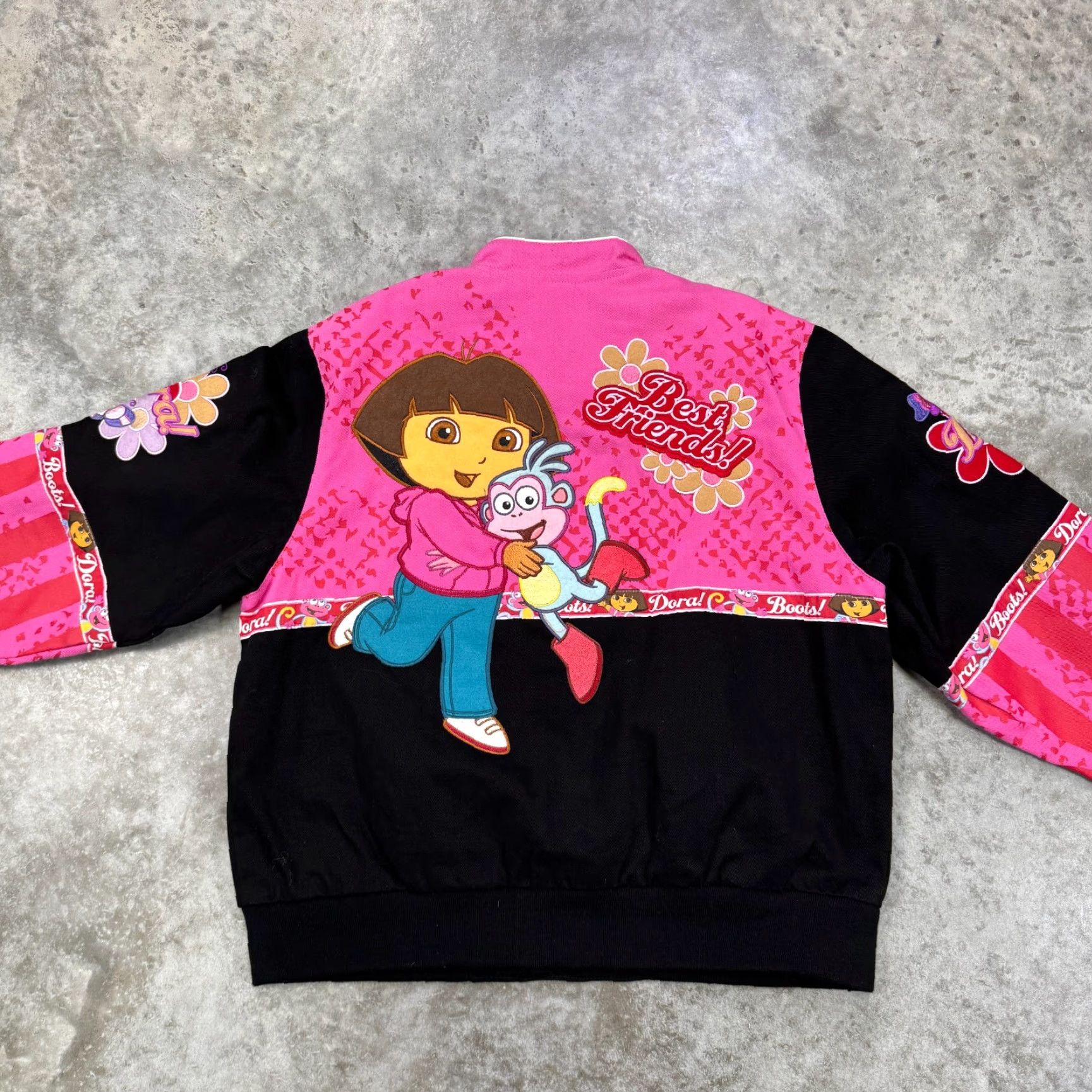 Hamilton VINTAGE Jeff Hamilton Dora the Explorer jacket Mens Bomber Jacket Size US S / EU 44-46 / 1 - 6 Thumbnail