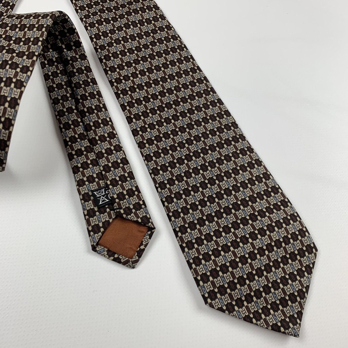 DAKS × Vintage Vintage Daks monogram silk tie Size ONE SIZE - 2 Thumbnail