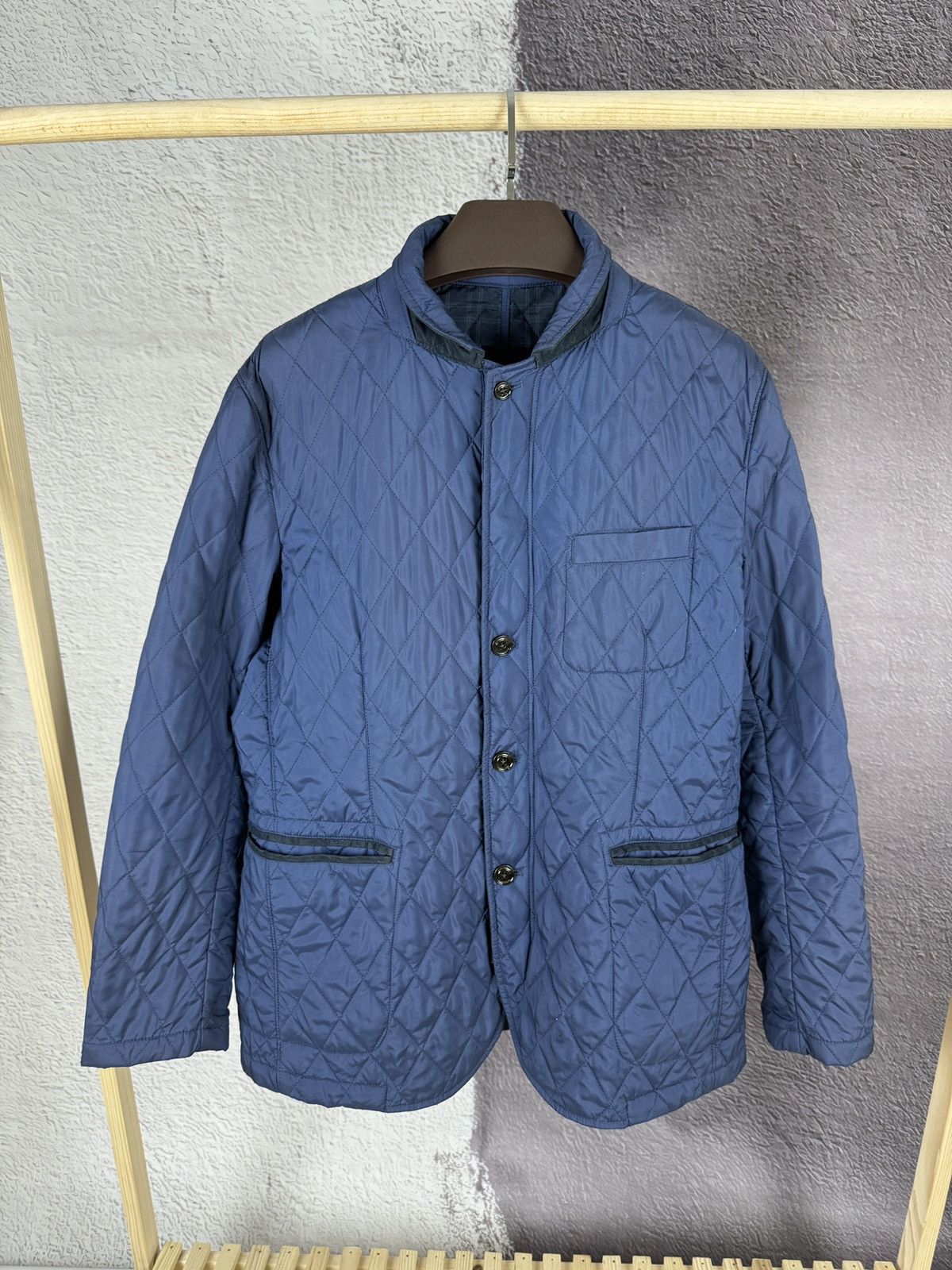 Hackett Hackett Kinloch Blazer Quilted Jacket Technical Fabrics L Size US L / EU 52-54 / 3 - 1 Thumbnail