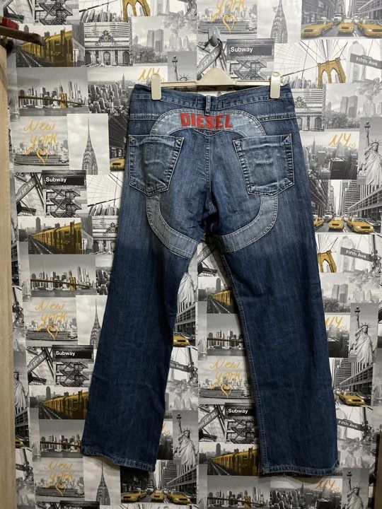 image of Diesel Vintage Denim Pants 34Us True Vintage Y2K 90's in Blue Denim, Men's