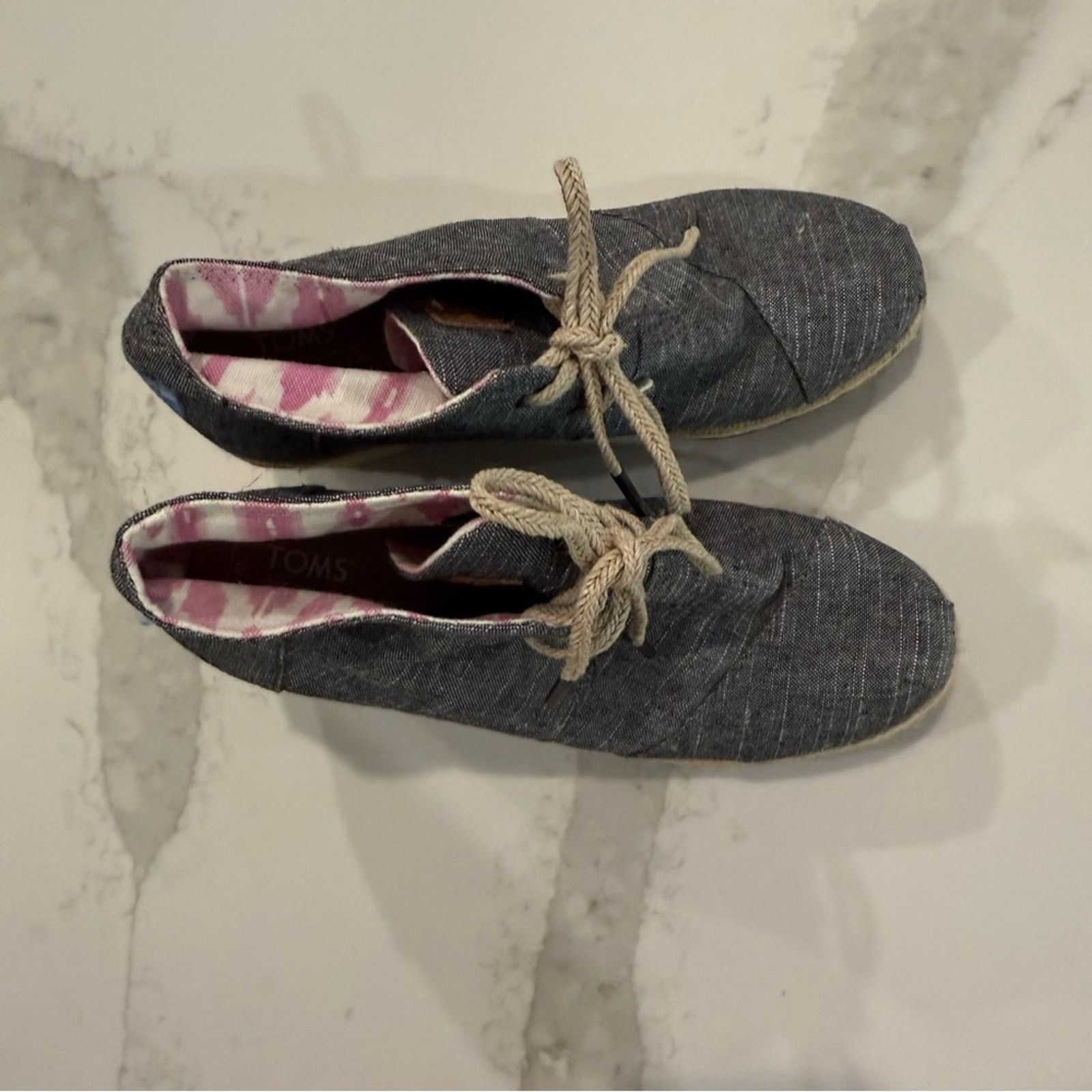 Toms Toms Desert LaceUp Espadrille Wedges Ankle Booties Womens 8 Size US 8 / IT 38 - 7 Thumbnail
