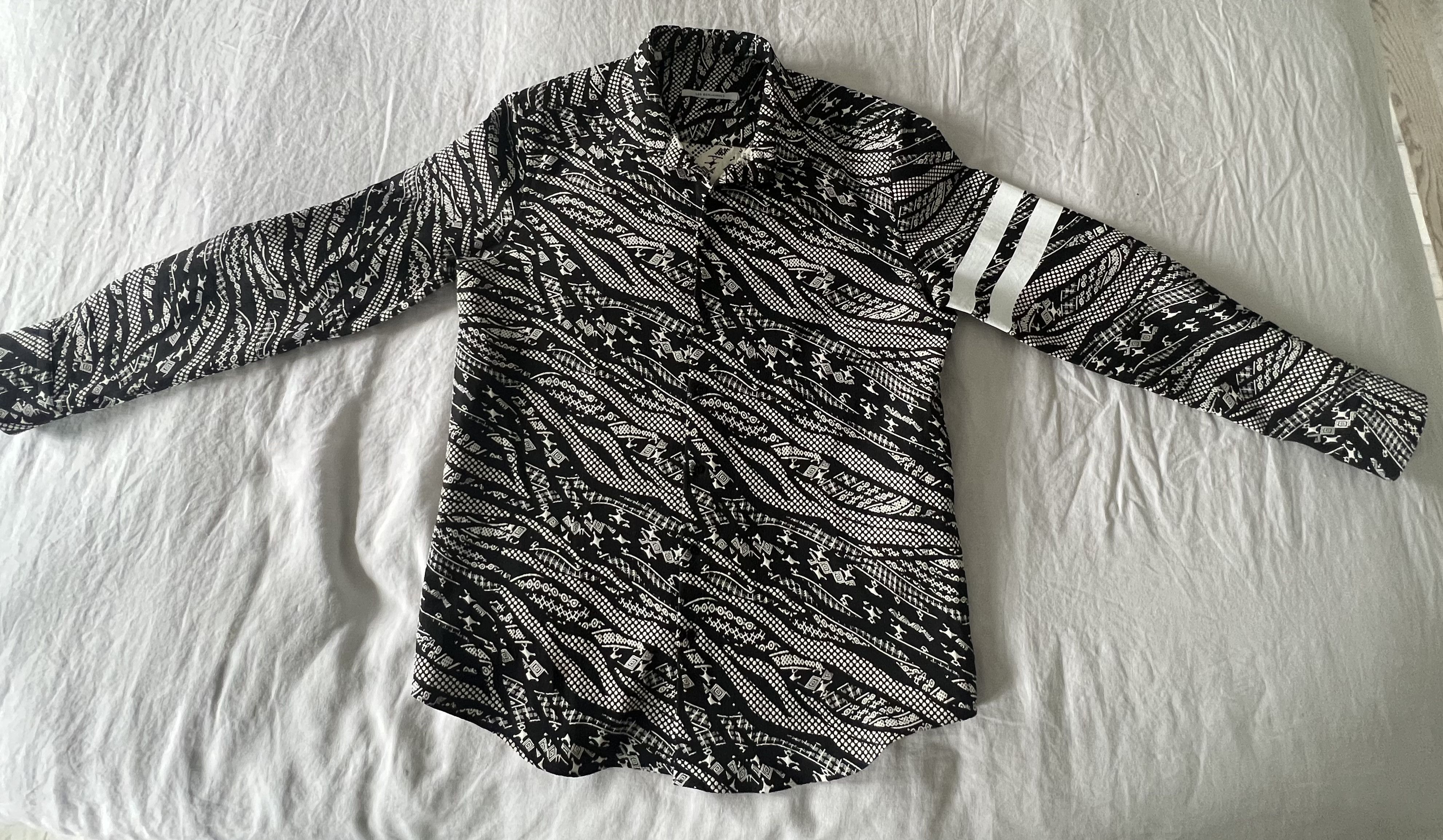 Les Benjamins Lea Benjamin Black & White Button Up Size US L / EU 52-54 / 3 - 2 Thumbnail