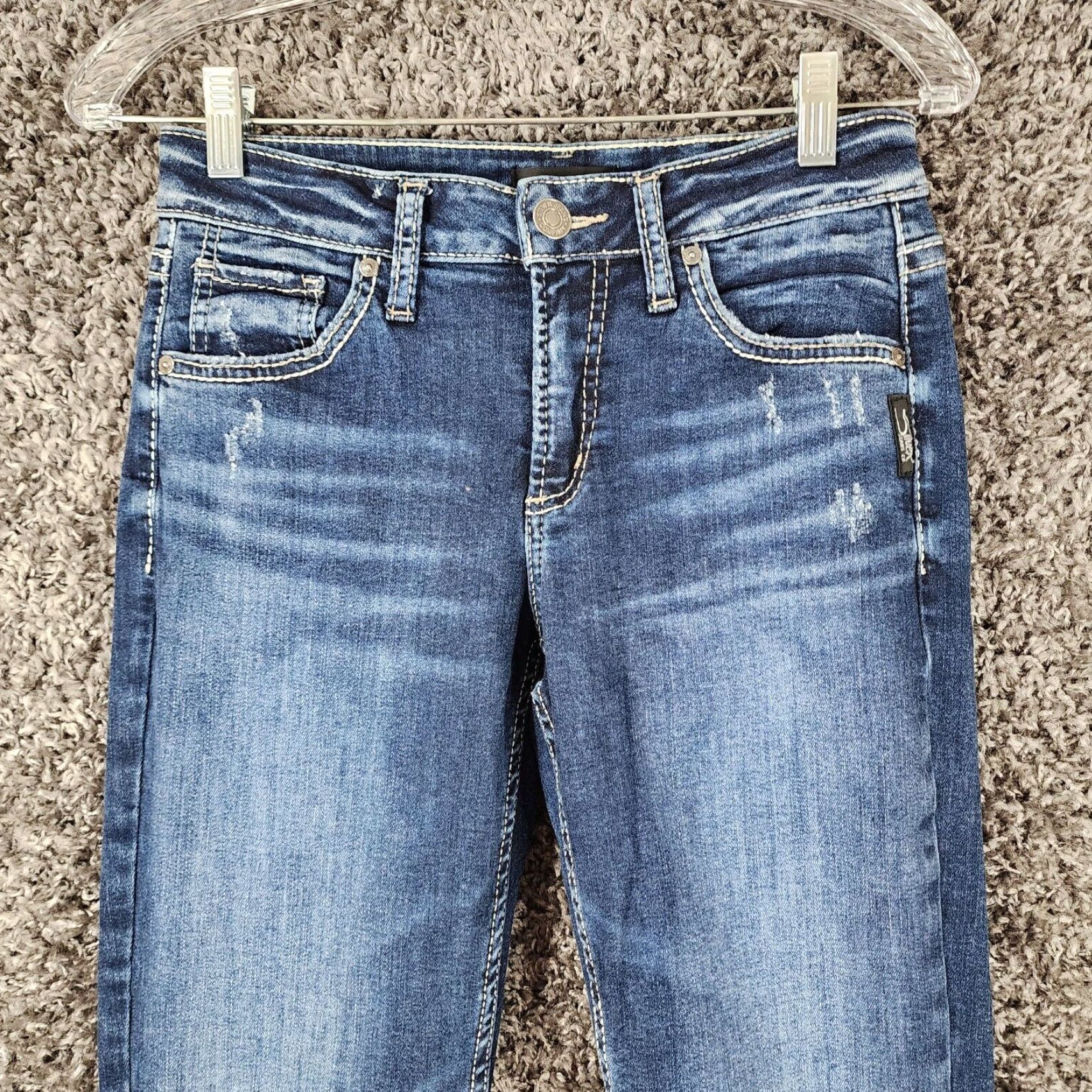 Silver Jeans Co. Silver Jeans Womens Slim Bootcut Blue Jeans Size 26 Size 26" / US 2 / IT 38 - 2 Thumbnail