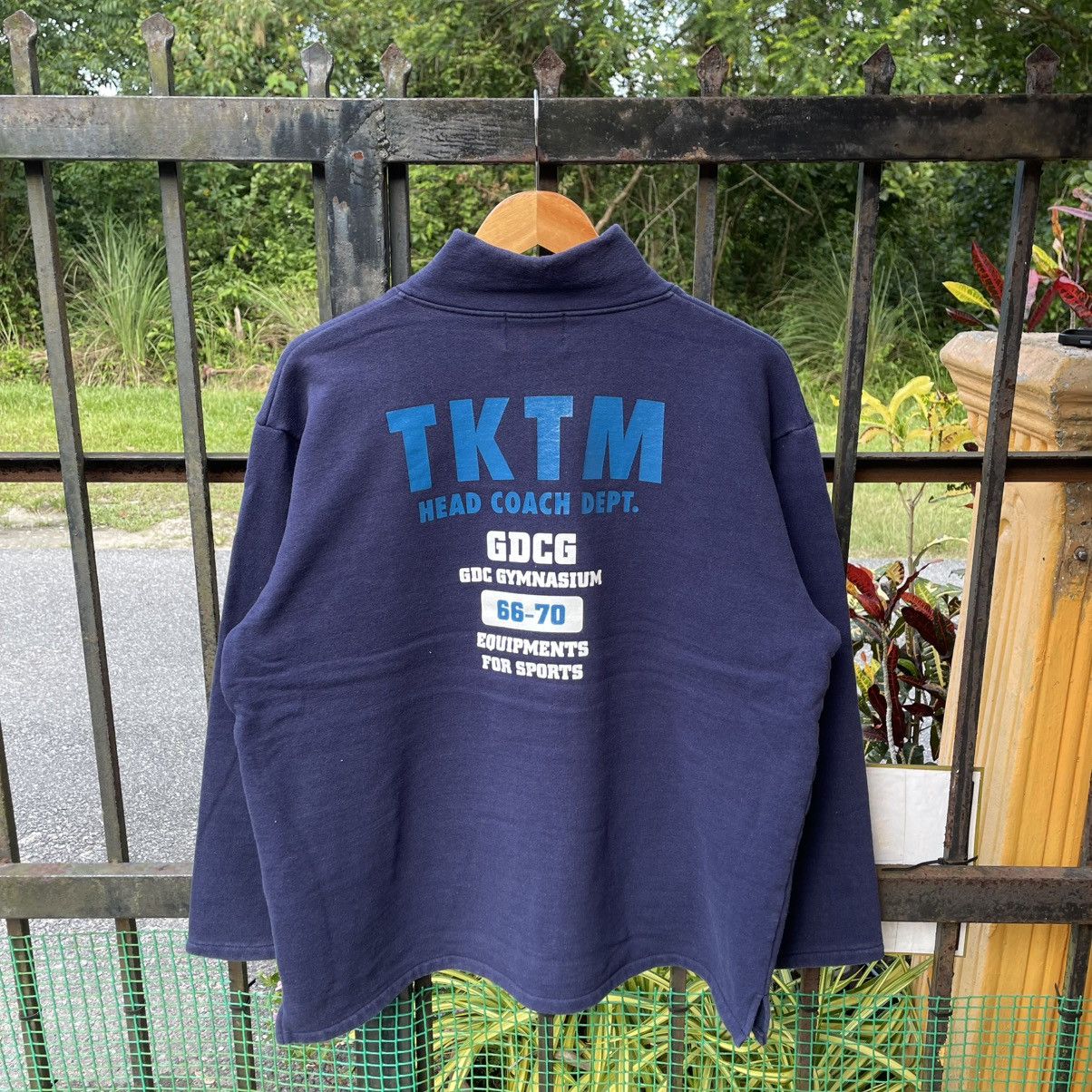 Japanese Brand 🔥🇯🇵Vintage GDC Japan Made Half Zipper Sweatshirts Size US L / EU 52-54 / 3 - 2 Thumbnail