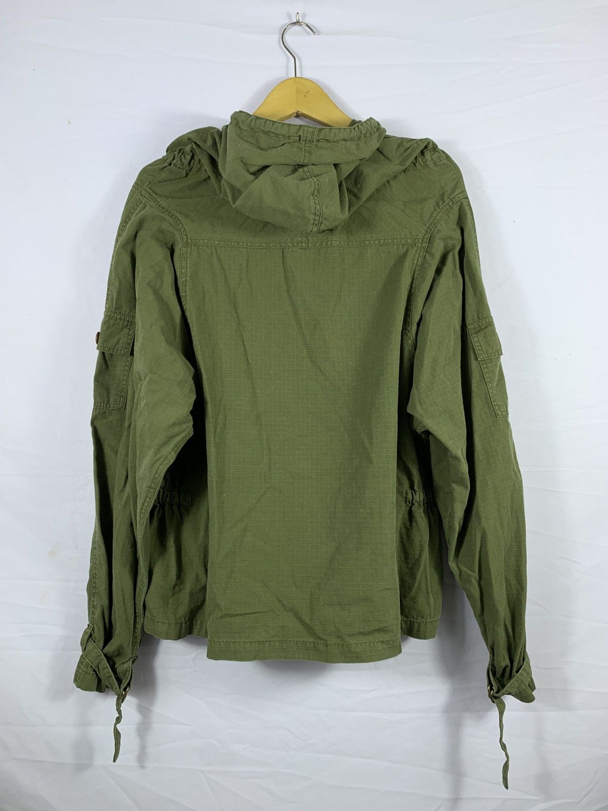 Vintage Vintage Military Rip Stop Poplin Jacket Hoodie Size US L / EU 52-54 / 3 - 2 Thumbnail