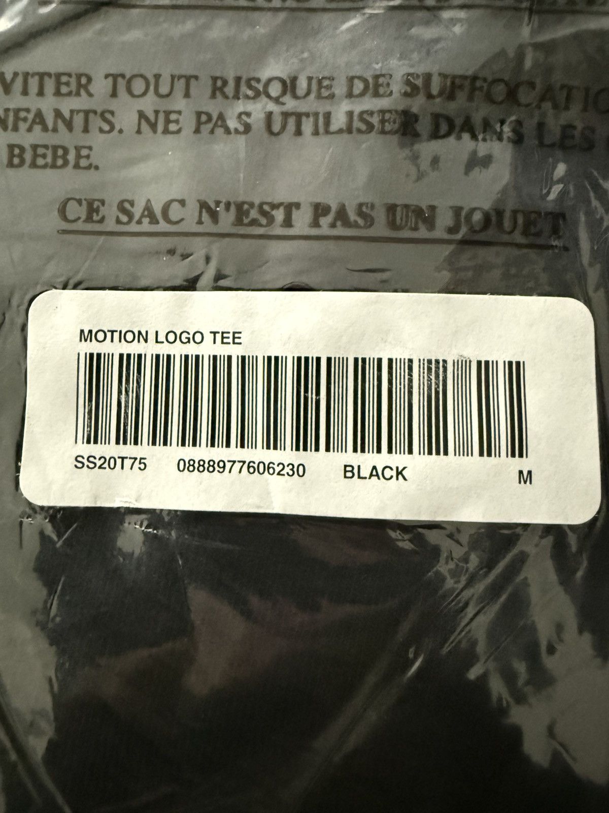 Supreme Supreme Motion Logo Tee Black SS20 Size US M / EU 48-50 / 2 - 3 Thumbnail