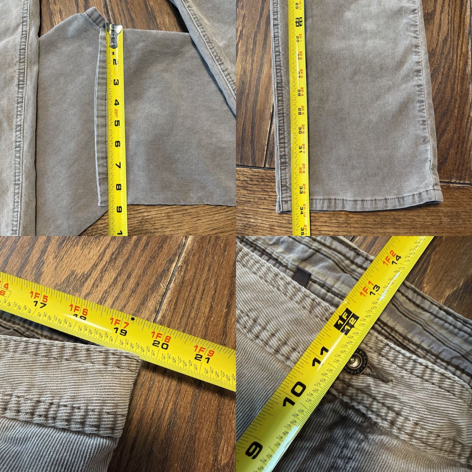 Prana Prana Jeans Mens 38x34 Slim Fit Brown Corduroy Stretch 5-Pocket Pant Casual Jeans Size US 38 / EU 54 - 10 Thumbnail