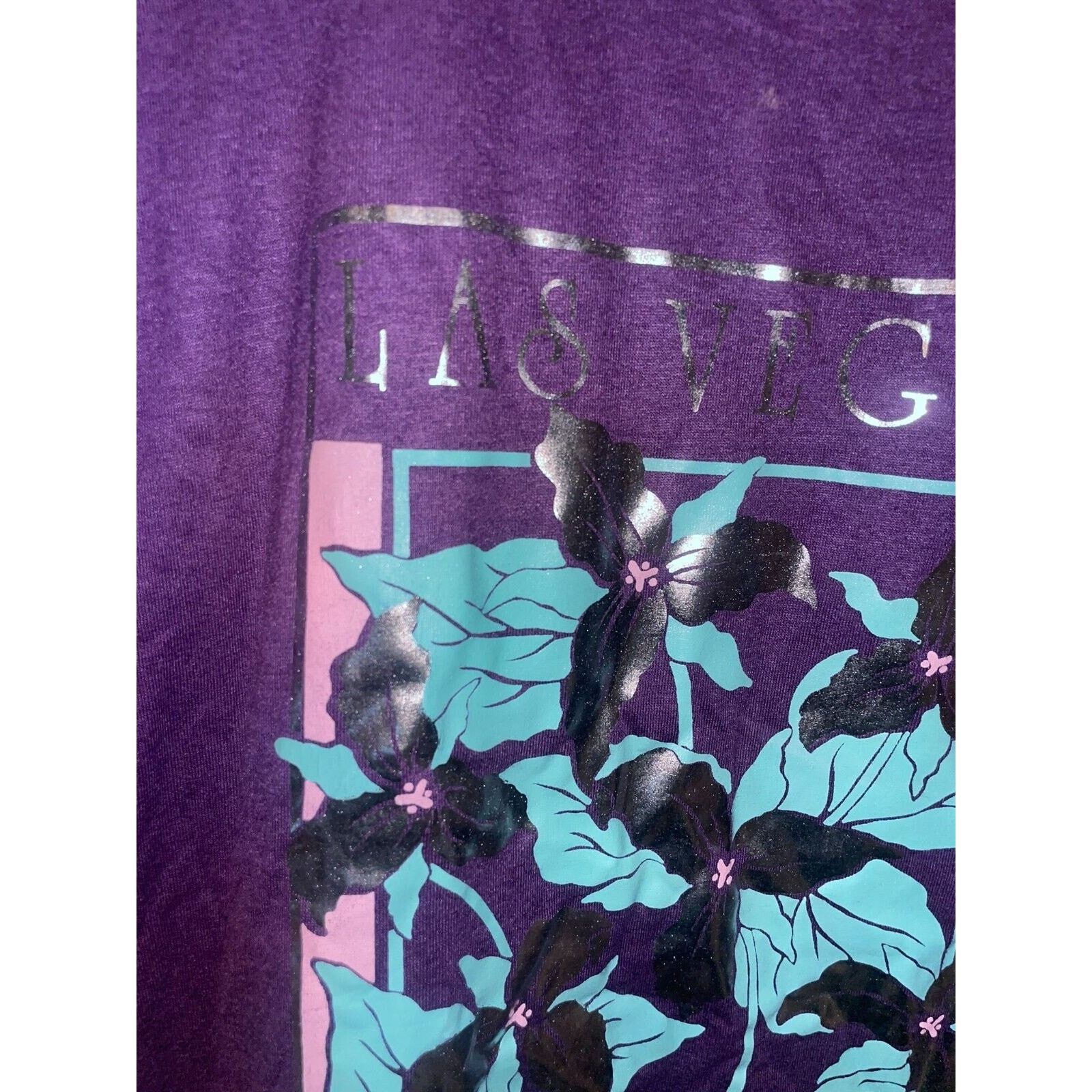 Jerzees Vintage Las Vegas Nevada Shirt Wildflower 90s Tee VTG L Size US L / EU 52-54 / 3 - 3 Thumbnail