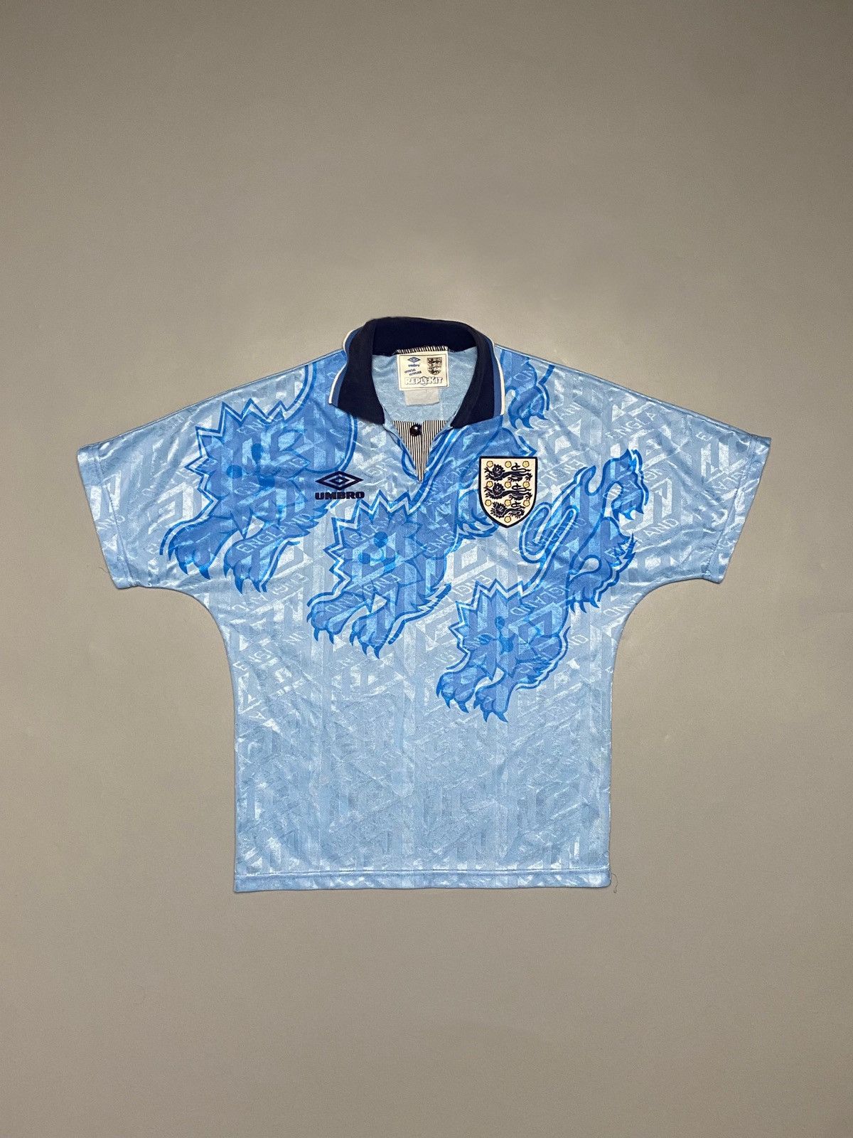Umbro England Third 1993 vintage big print logo shirt jersey Size US XS / EU 42 / 0 - 3 Thumbnail