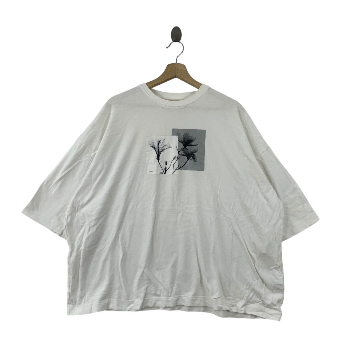 Vintage SHIKI TOKYO DESIGNER Flower Floral Patchwork Baggy Tee Size XXL / US 16-18 / IT 52-54 - 1 Thumbnail
