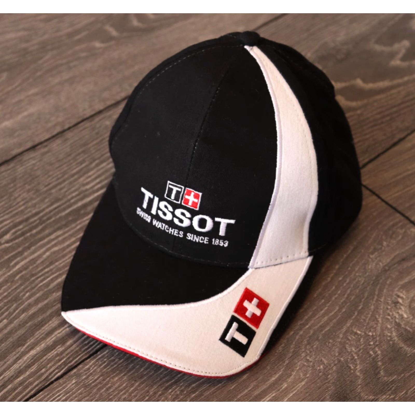 Tissot TISSOT SWISS WATCHES 1853 OFFICIAL TIMEKEEPER CAP LIMITEDONE SIZE ADULT BLACK Baseball Cap Men One Size Black Cap01 Size ONE SIZE - 2 Thumbnail