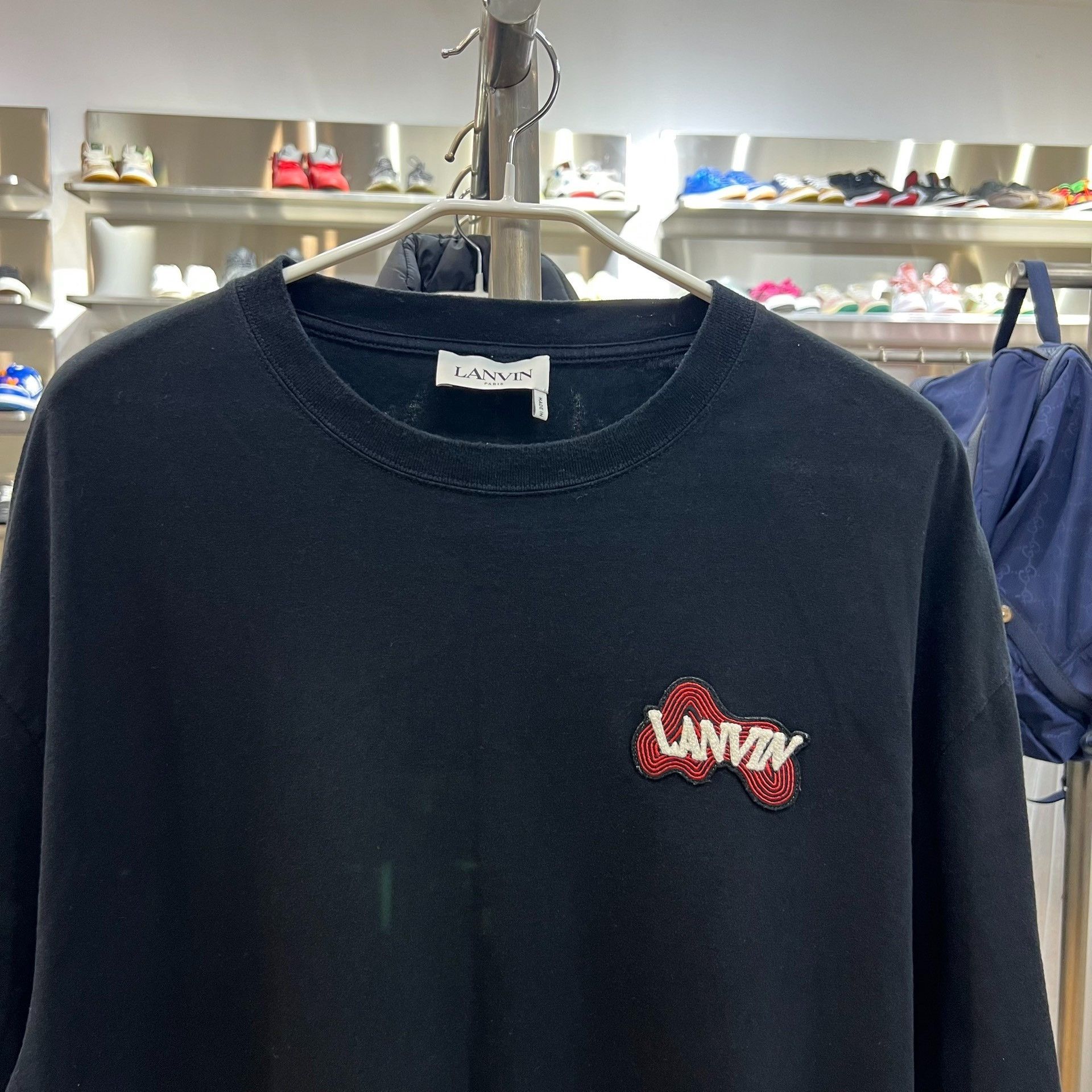 Lanvin Lanvin Men's Logo Crewneck Short Sleeve T-Shirt Size US XL / EU 56 / 4 - 2 Thumbnail