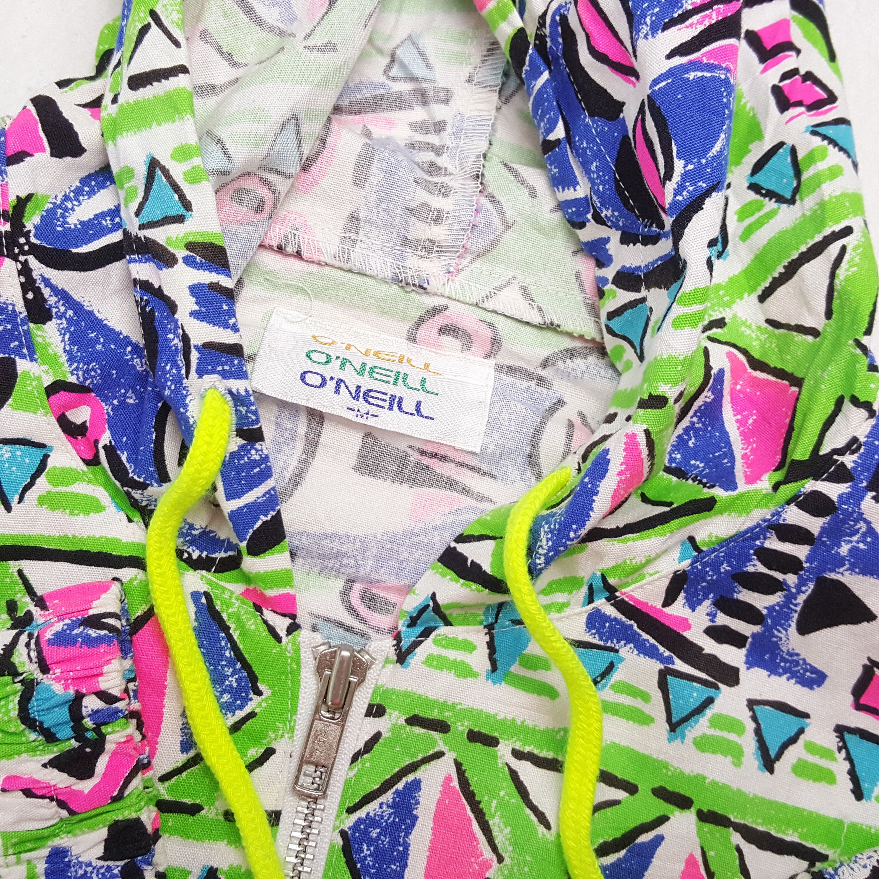 O'Neill × Vintage O'NEILL Nice Design Windbreaker Jacket Hoodies Size US M / EU 48-50 / 2 - 10 Thumbnail