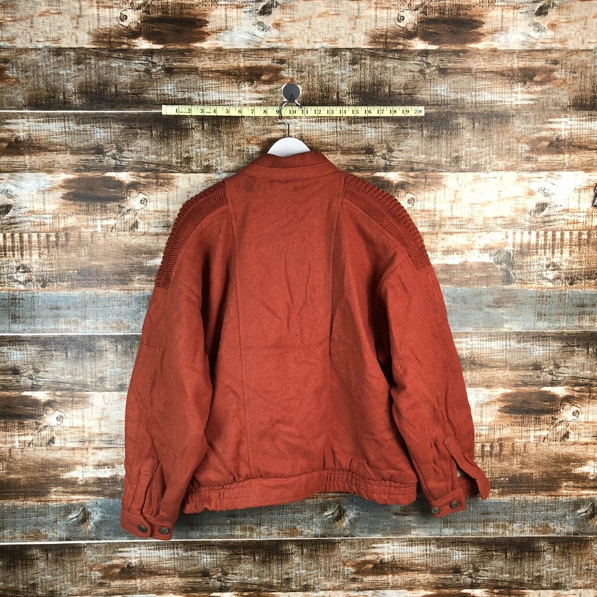 Vintage Pierre Bonee Orange Leather Jacket #A1956 Size US L / EU 52-54 / 3 - 12 Thumbnail