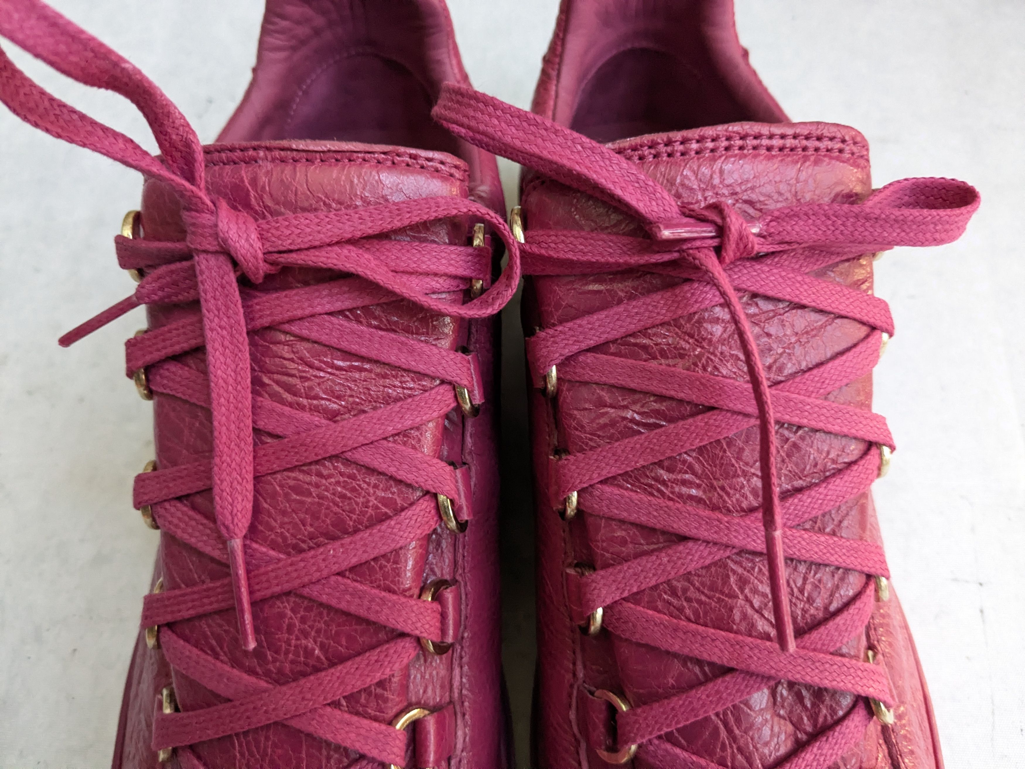 Balenciaga Balenciaga Arena Sneakers Pink Leather 10 Low Tops Size US 10 / EU 43 - 8 Thumbnail
