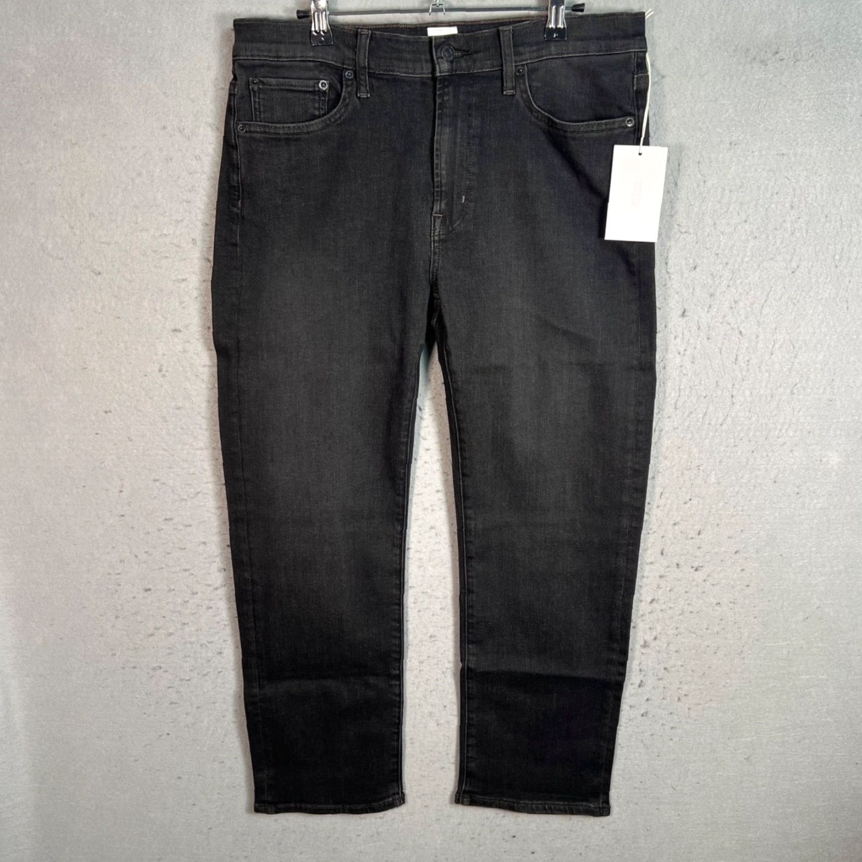 Edwin Edwin Elin Crop Straight Fit Black Denim Jeans Womens Size 32 Cotton Blend Denim Size 24" / US 00 / IT 34 - 2 Thumbnail