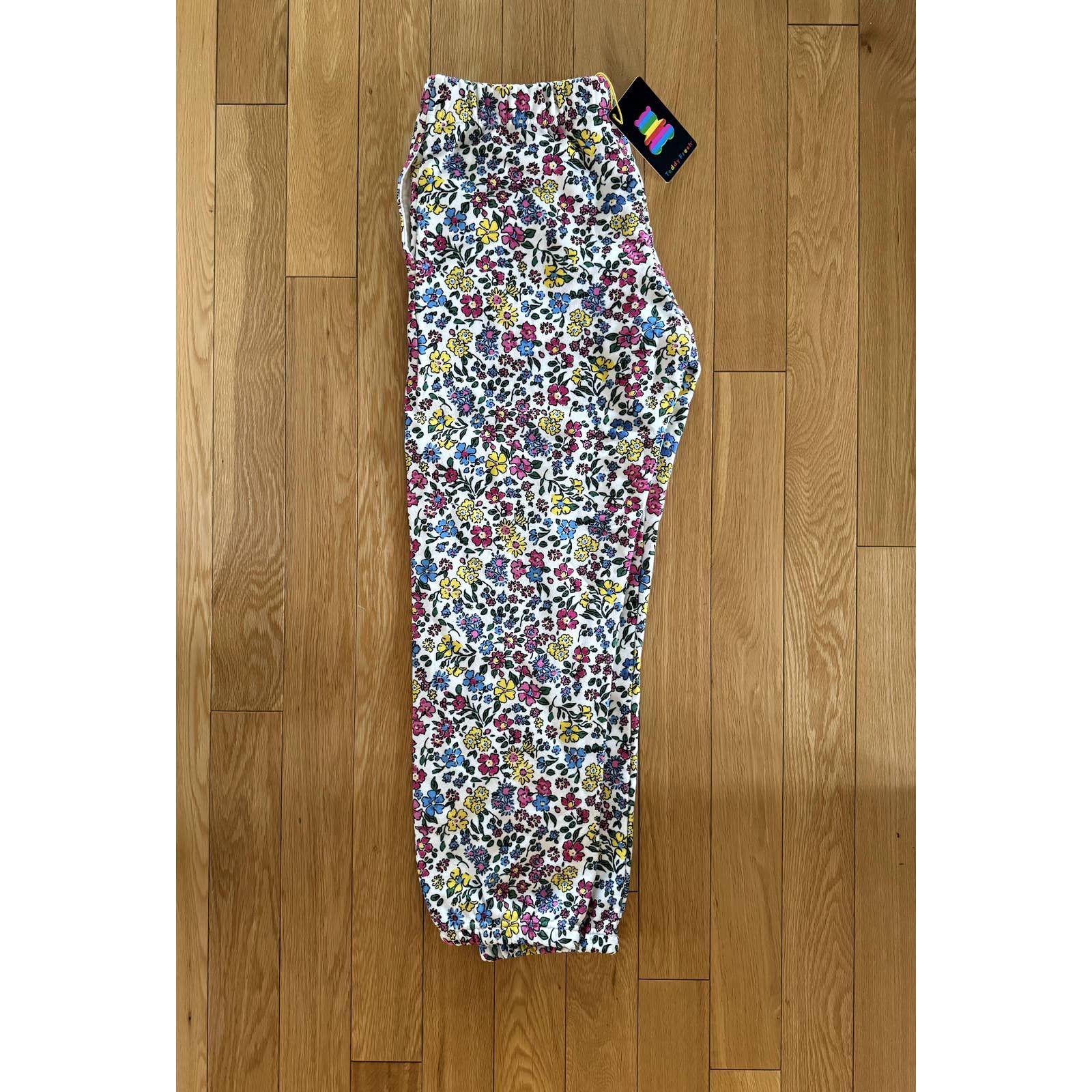 Image of NWT Teddy Fresh Grandma’S Floral Sweatpants in White, Women's (Size 30)