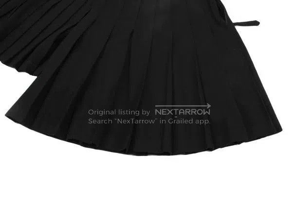 Comme des Garcons Comme Des Garcons size M Black Vintage Pleated Design Half Size 23" - 6 Thumbnail