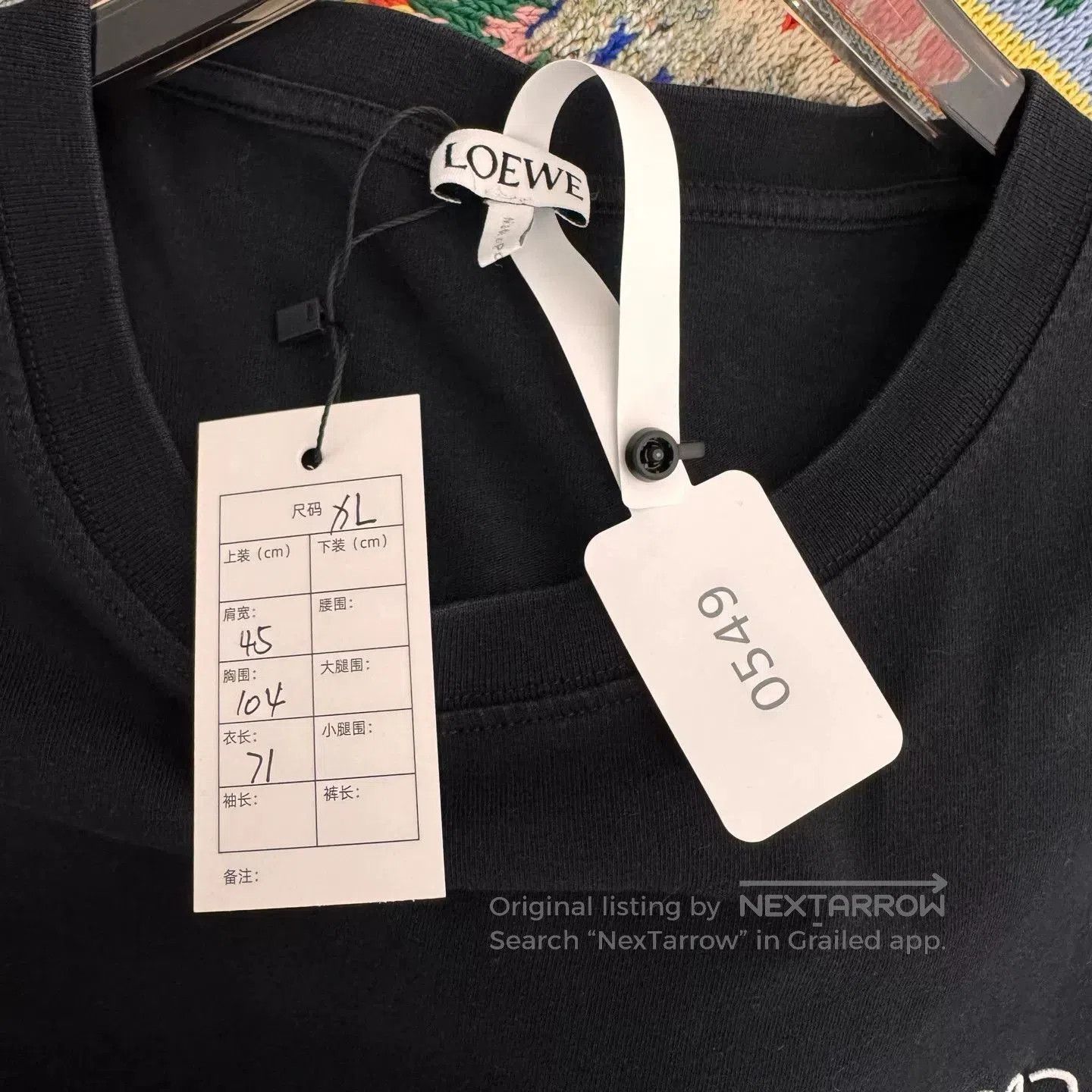 Loewe Loewe Black Embroidered Logo T-Shirt XL. Size US XL / EU 56 / 4 - 3 Thumbnail